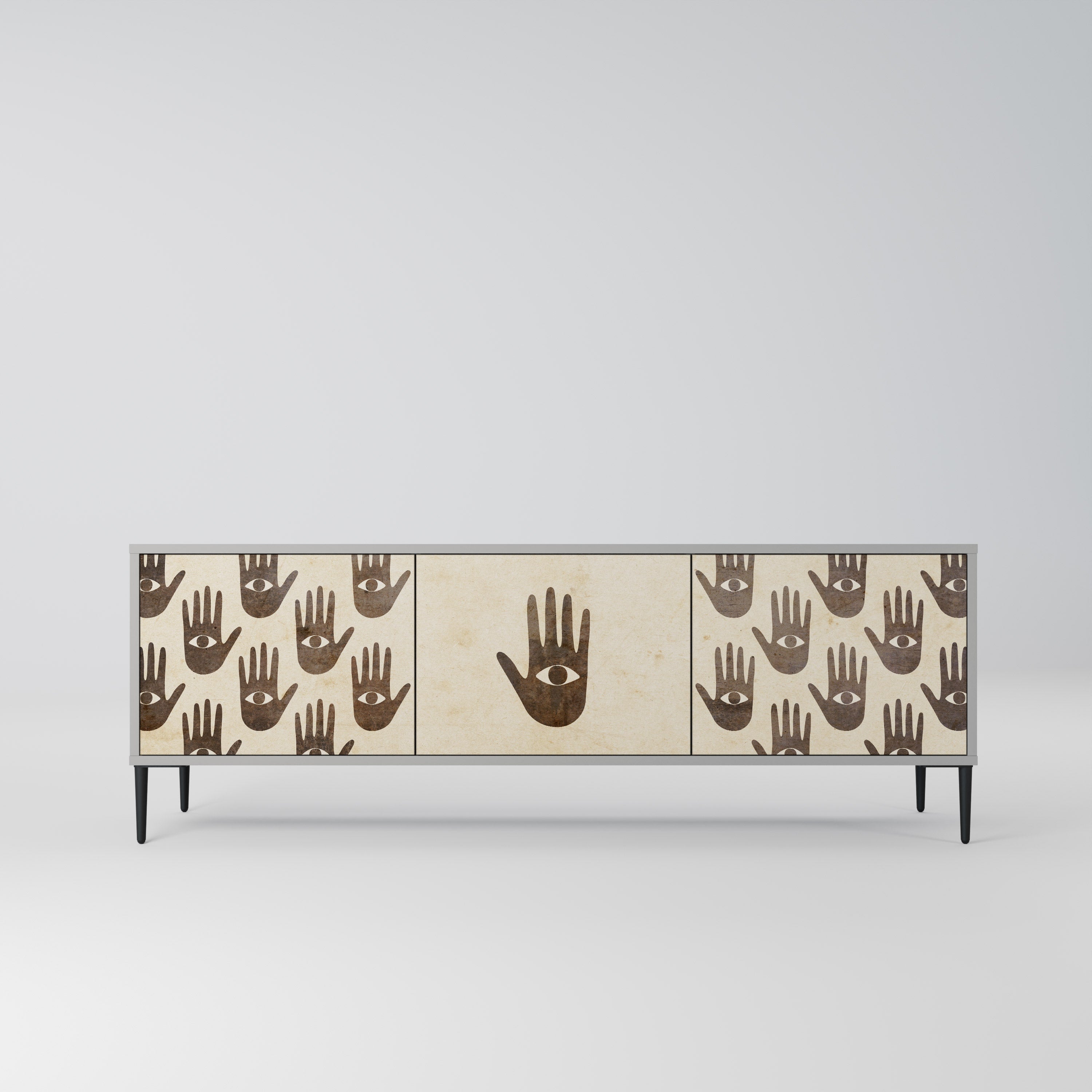 SEE MORE TV-Lowboard mit 3 Türen in Grau