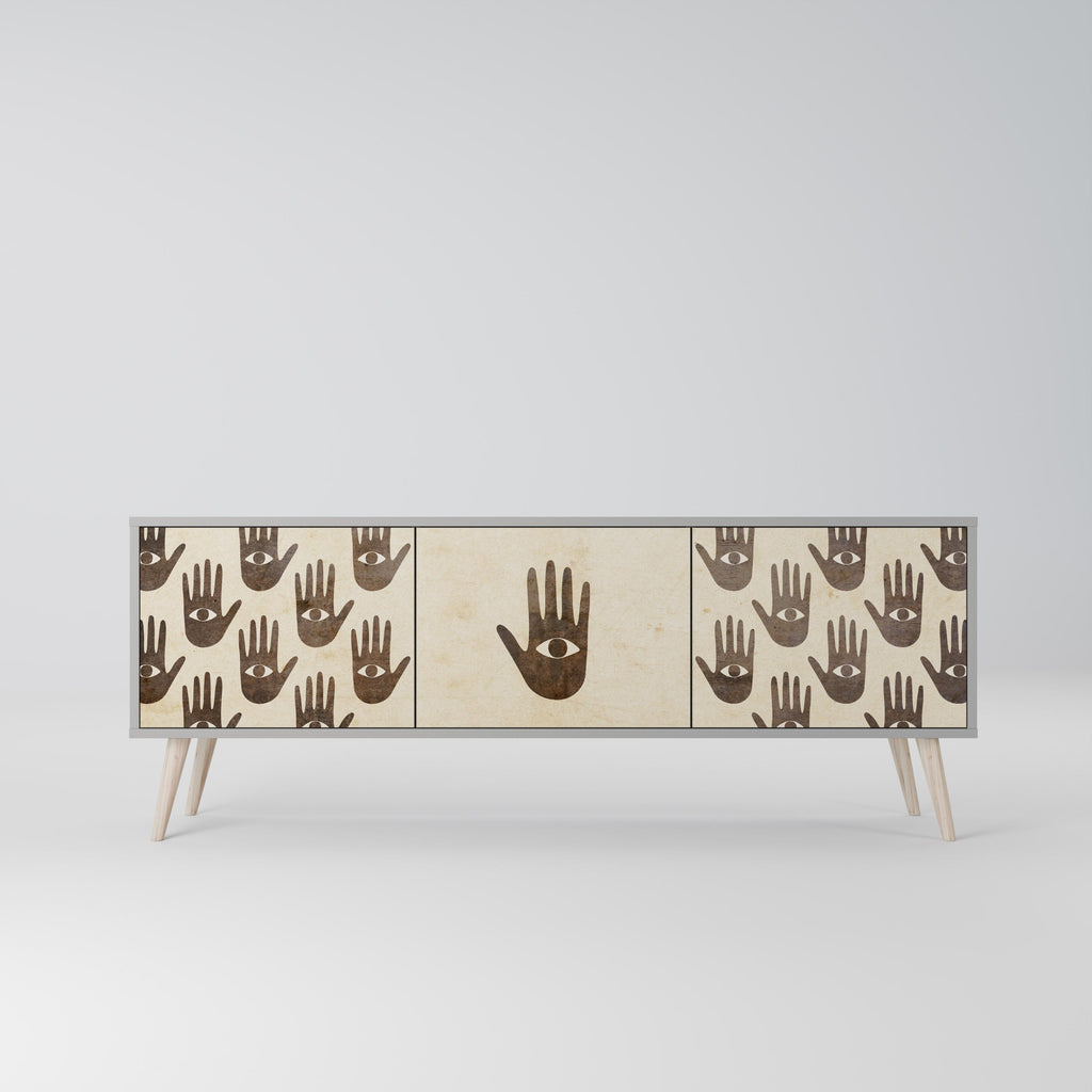 SEE MORE TV-Lowboard mit 3 Türen in Grau