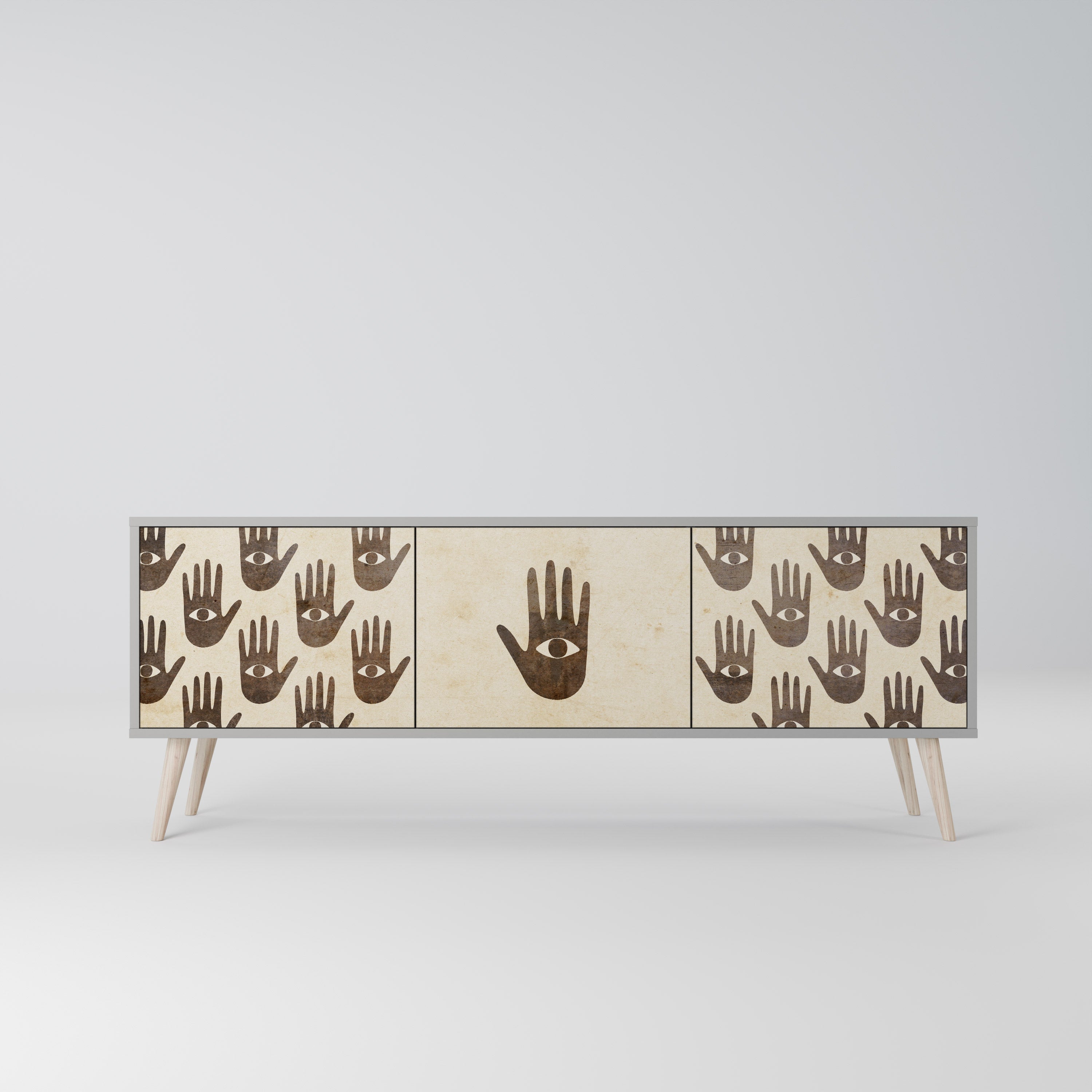 SEE MORE TV-Lowboard mit 3 Türen in Grau