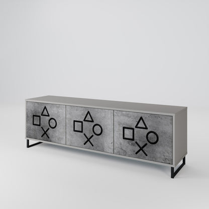GAMER CHOICE 3-türiges TV-Lowboard