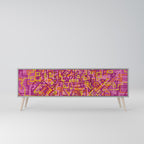 LOVELY MEMORIES TV-Lowboard mit 3 Türen in Grau