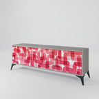 KALEIDOSCOPIC CUBISM TV-Lowboard mit 3 Türen in Grau