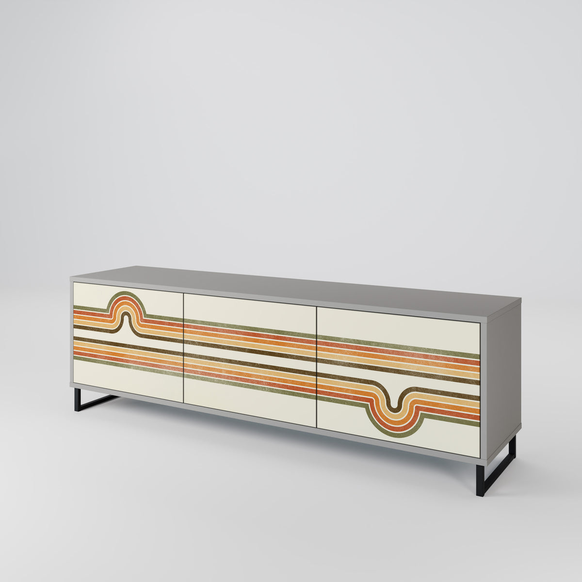 EXCEPTIONAL STREAM 3-türiges TV-Lowboard