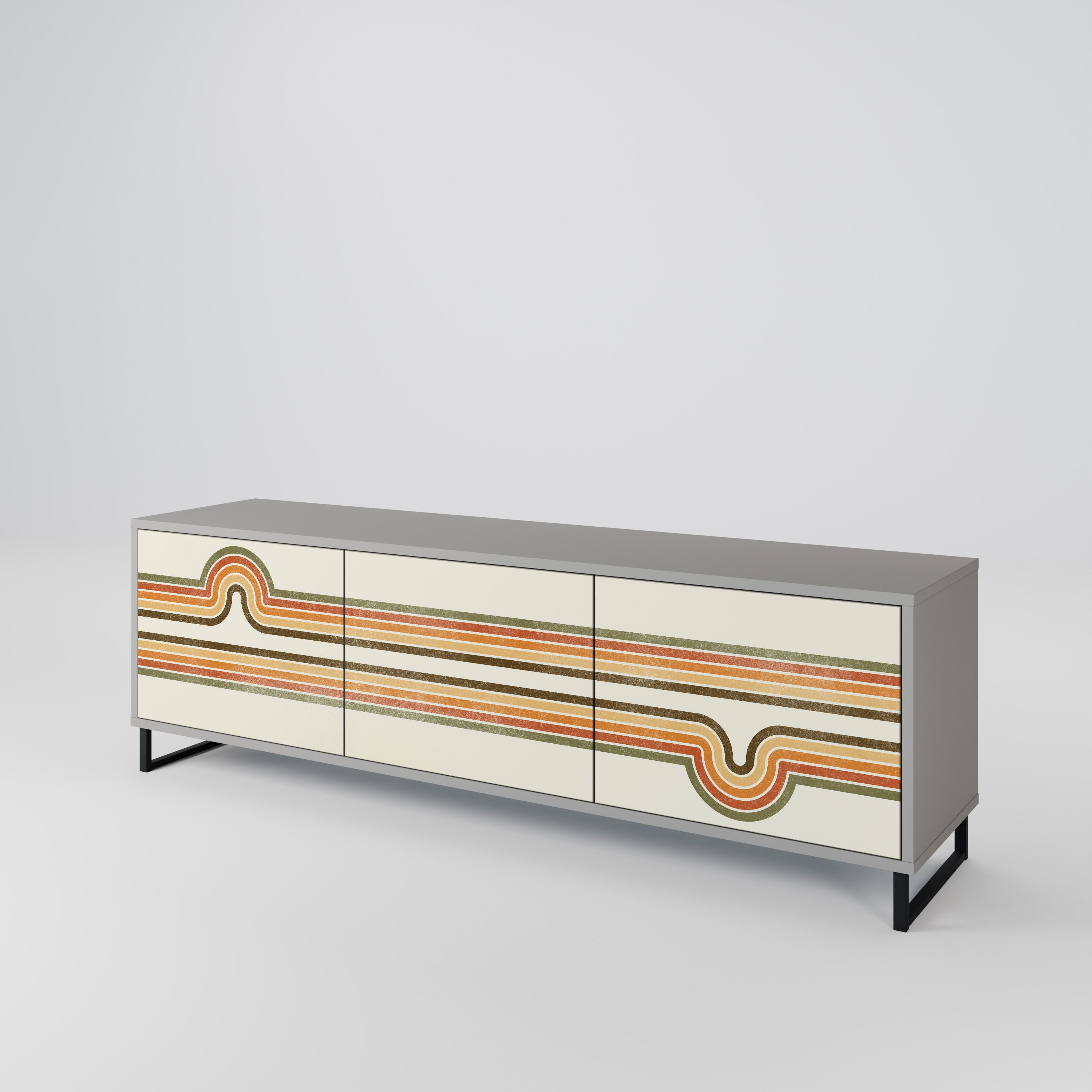 EXCEPTIONAL STREAM 3-türiges TV-Lowboard