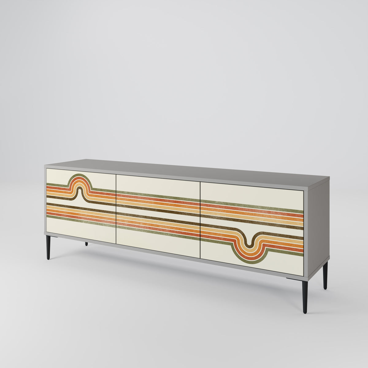 EXCEPTIONAL STREAM 3-türiges TV-Lowboard