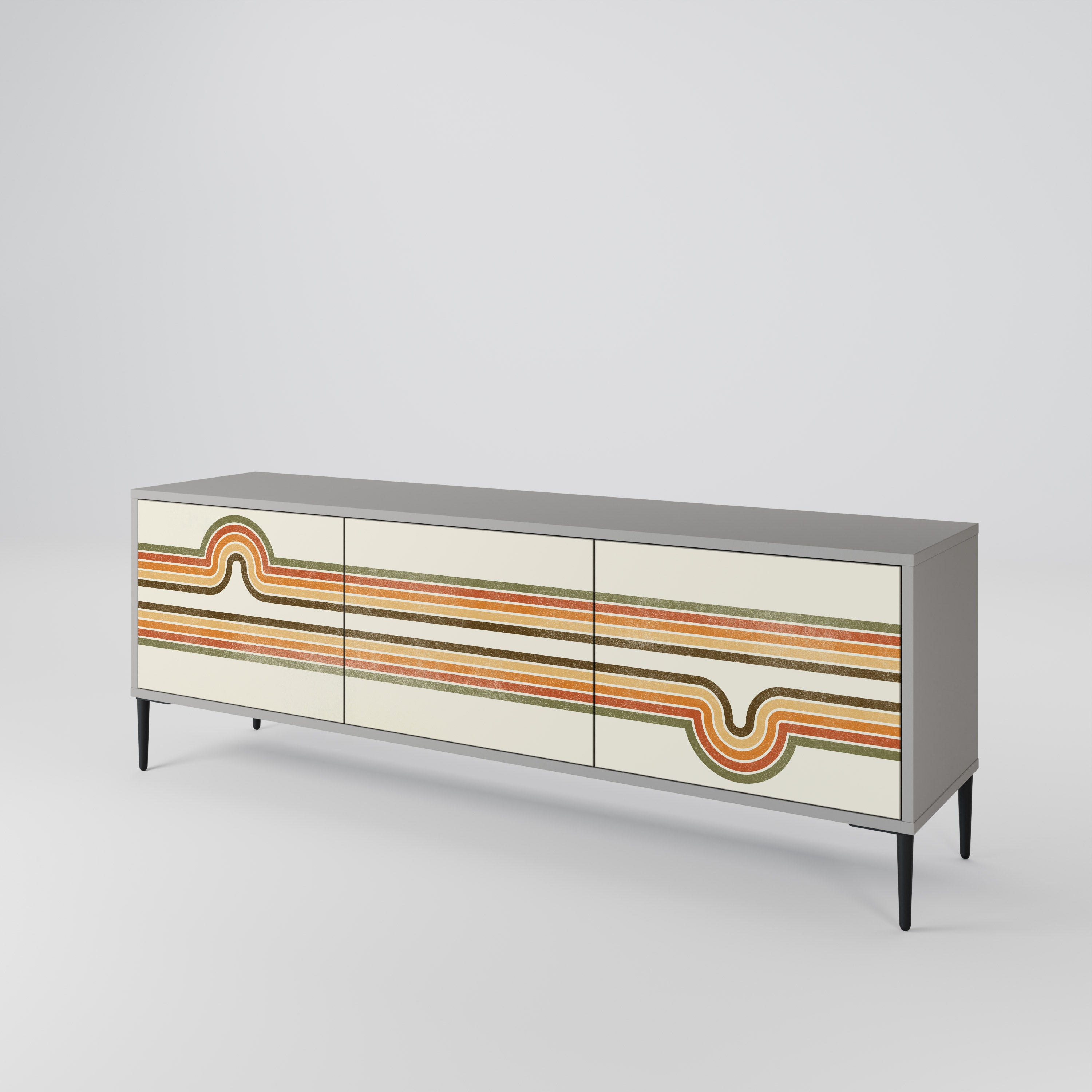 EXCEPTIONAL STREAM 3-türiges TV-Lowboard