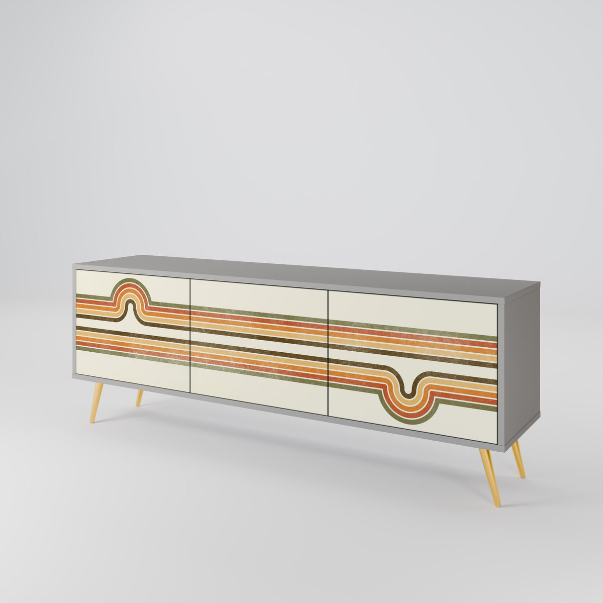 EXCEPTIONAL STREAM 3-türiges TV-Lowboard