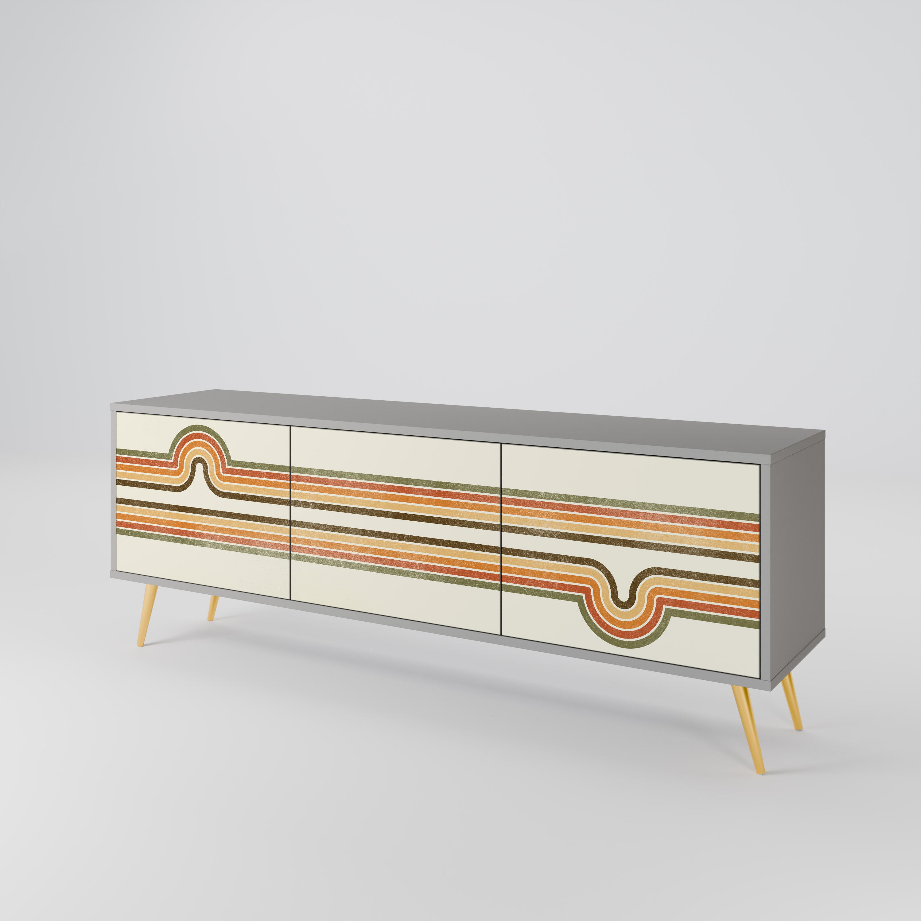 EXCEPTIONAL STREAM 3-türiges TV-Lowboard
