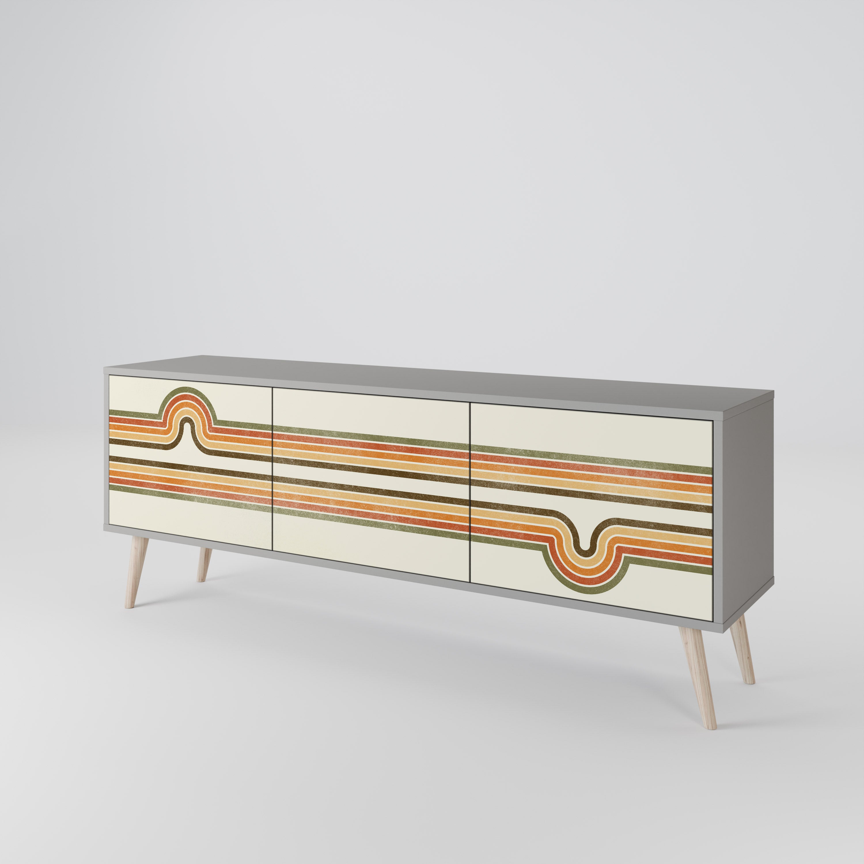 EXCEPTIONAL STREAM 3-türiges TV-Lowboard