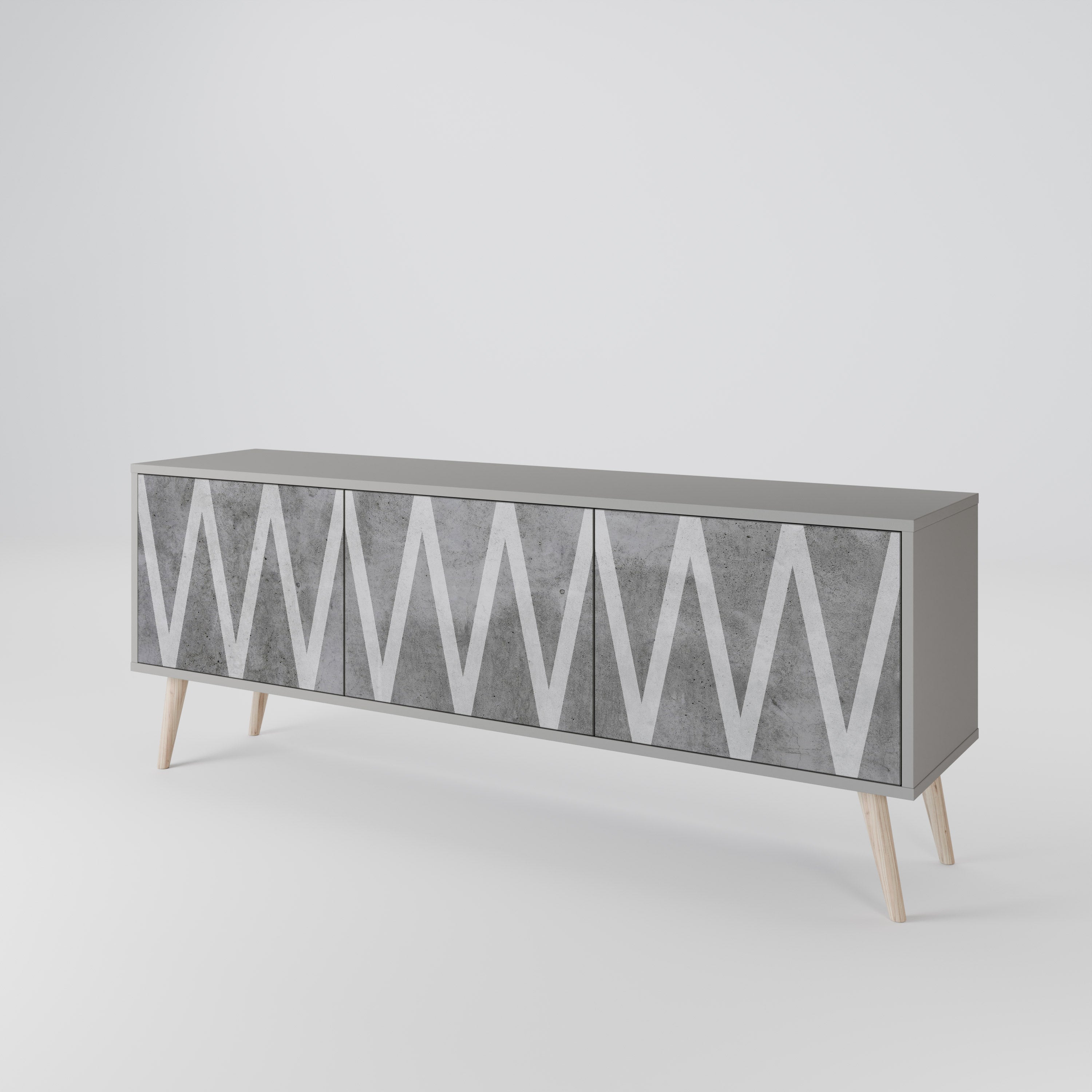 SOLID ZIG ZAG 3-türiges TV-Lowboard