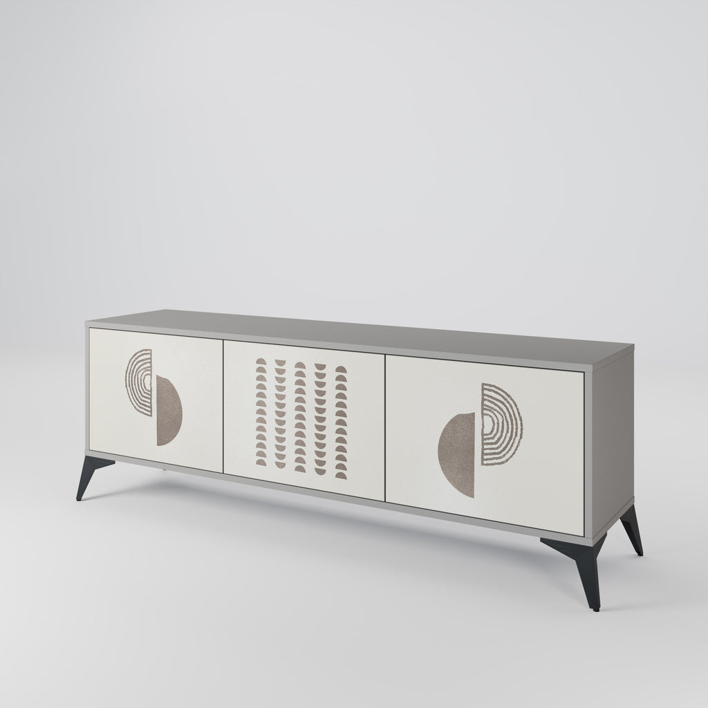 HARMONY ESSENCE TV-Lowboard mit 3 Türen in Grau