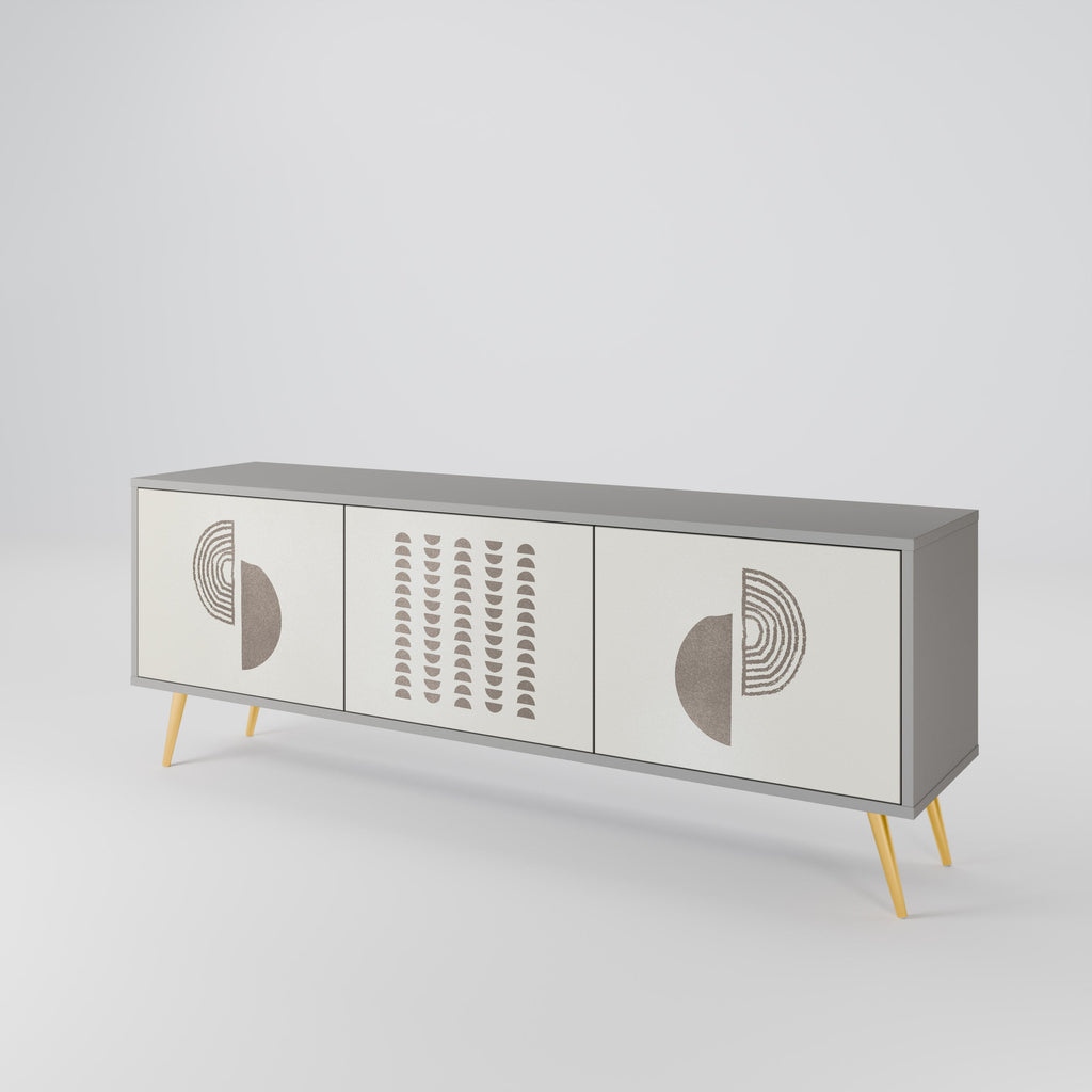 HARMONY ESSENCE TV-Lowboard mit 3 Türen in Grau