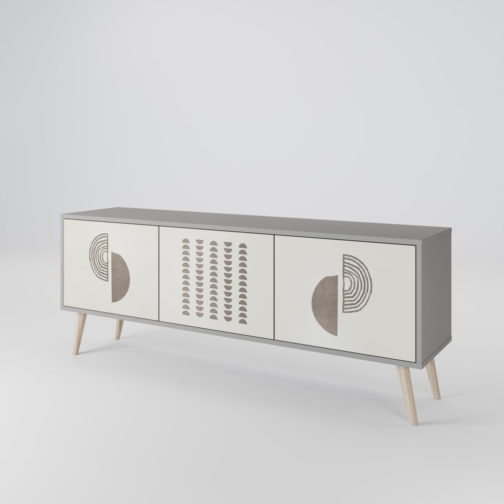 HARMONY ESSENCE TV-Lowboard mit 3 Türen in Grau