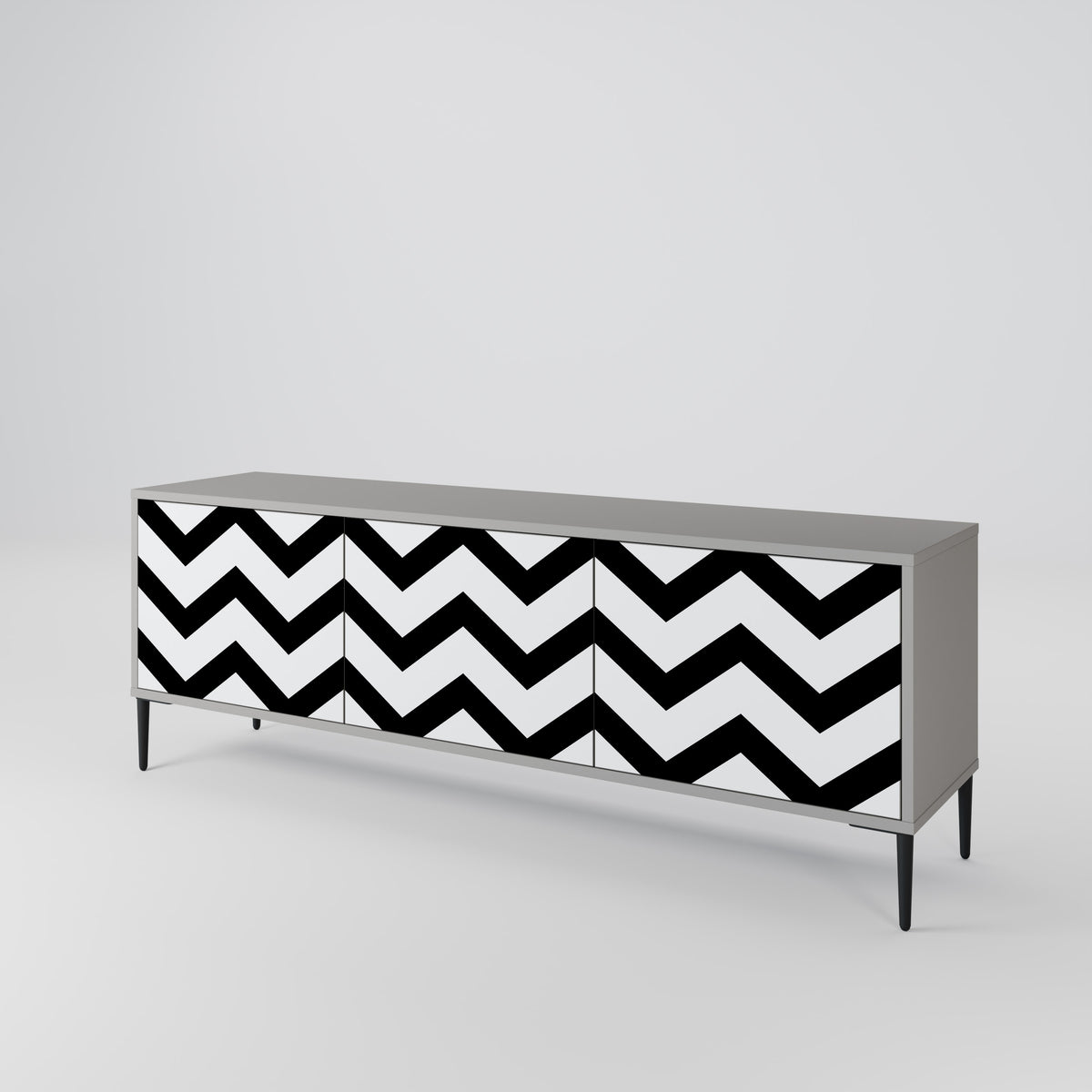 CLASSIC ZIG ZAG 3-türiges TV-Lowboard