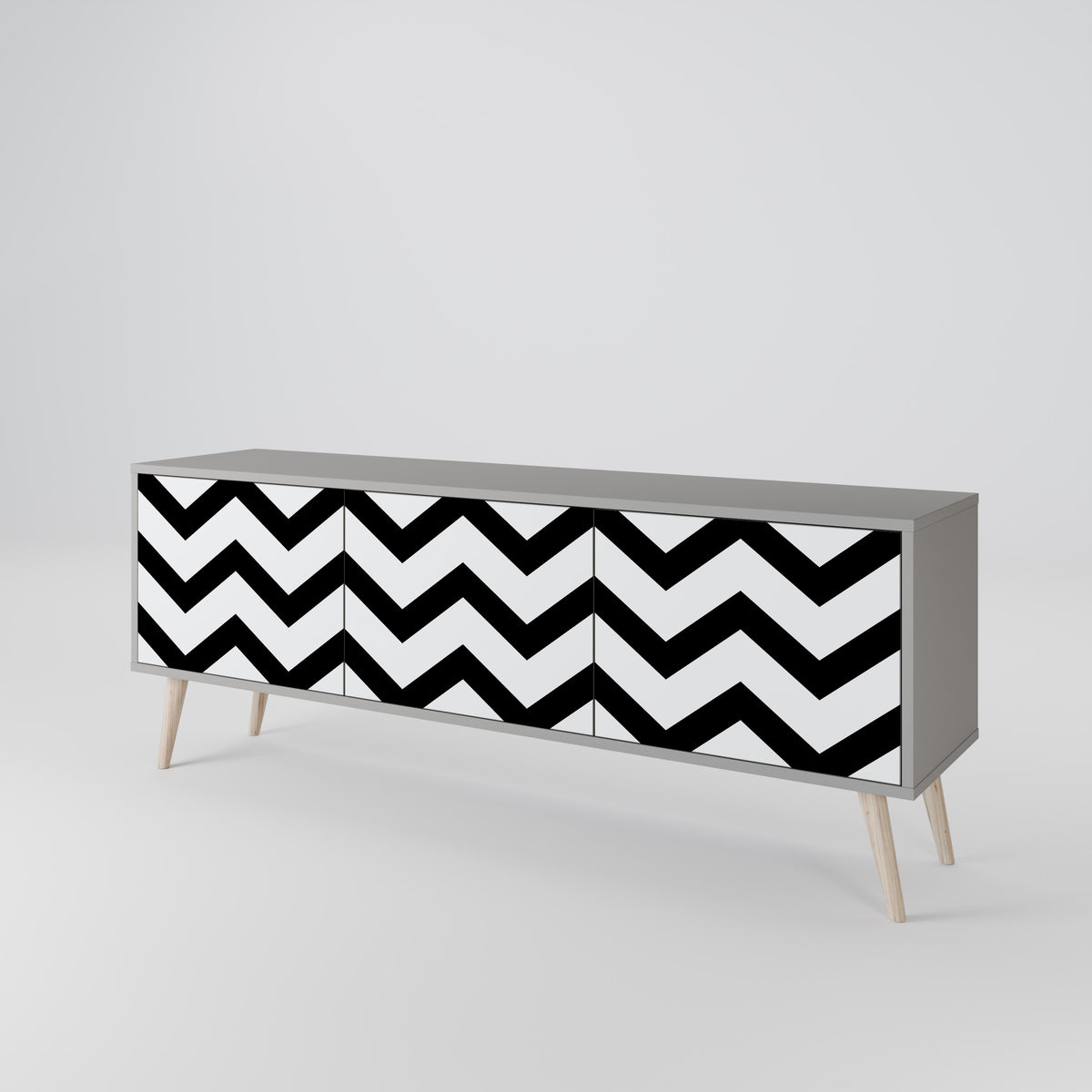 CLASSIC ZIG ZAG 3-türiges TV-Lowboard