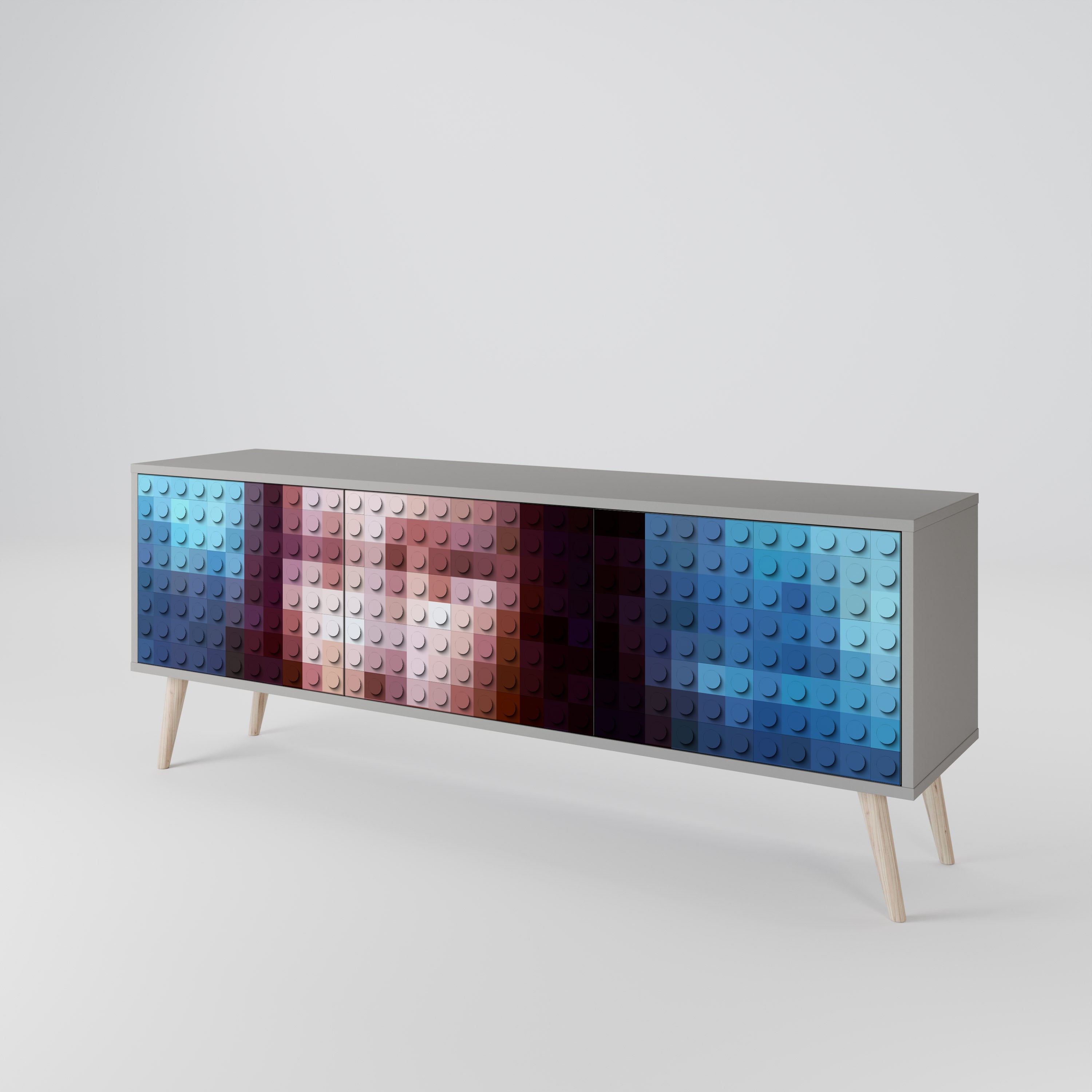 CONSTRUCTIVE ART 3-türiges TV-Lowboard