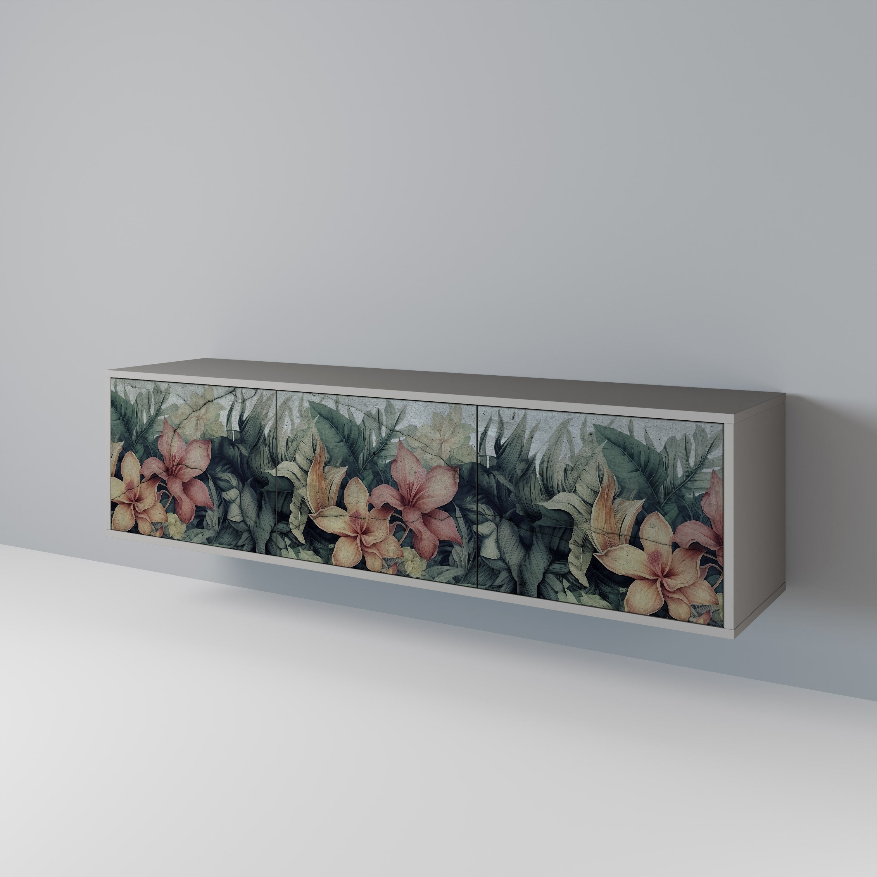 HEAVENLY BLOOM 3-türiges TV-Lowboard