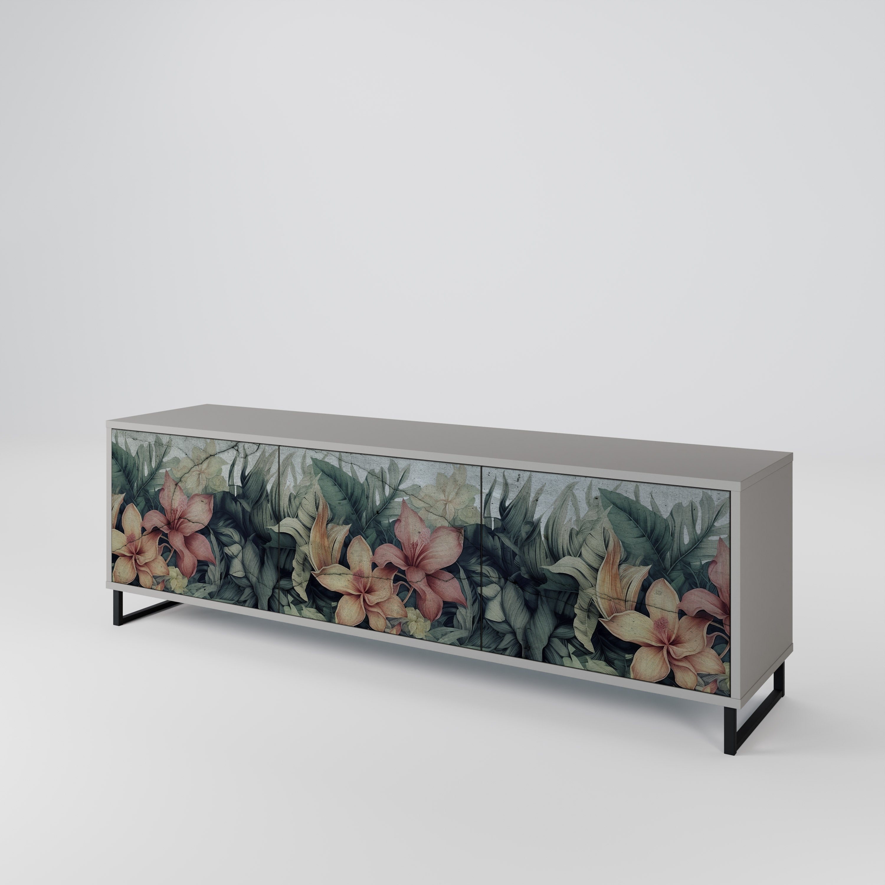 HEAVENLY BLOOM 3-türiges TV-Lowboard