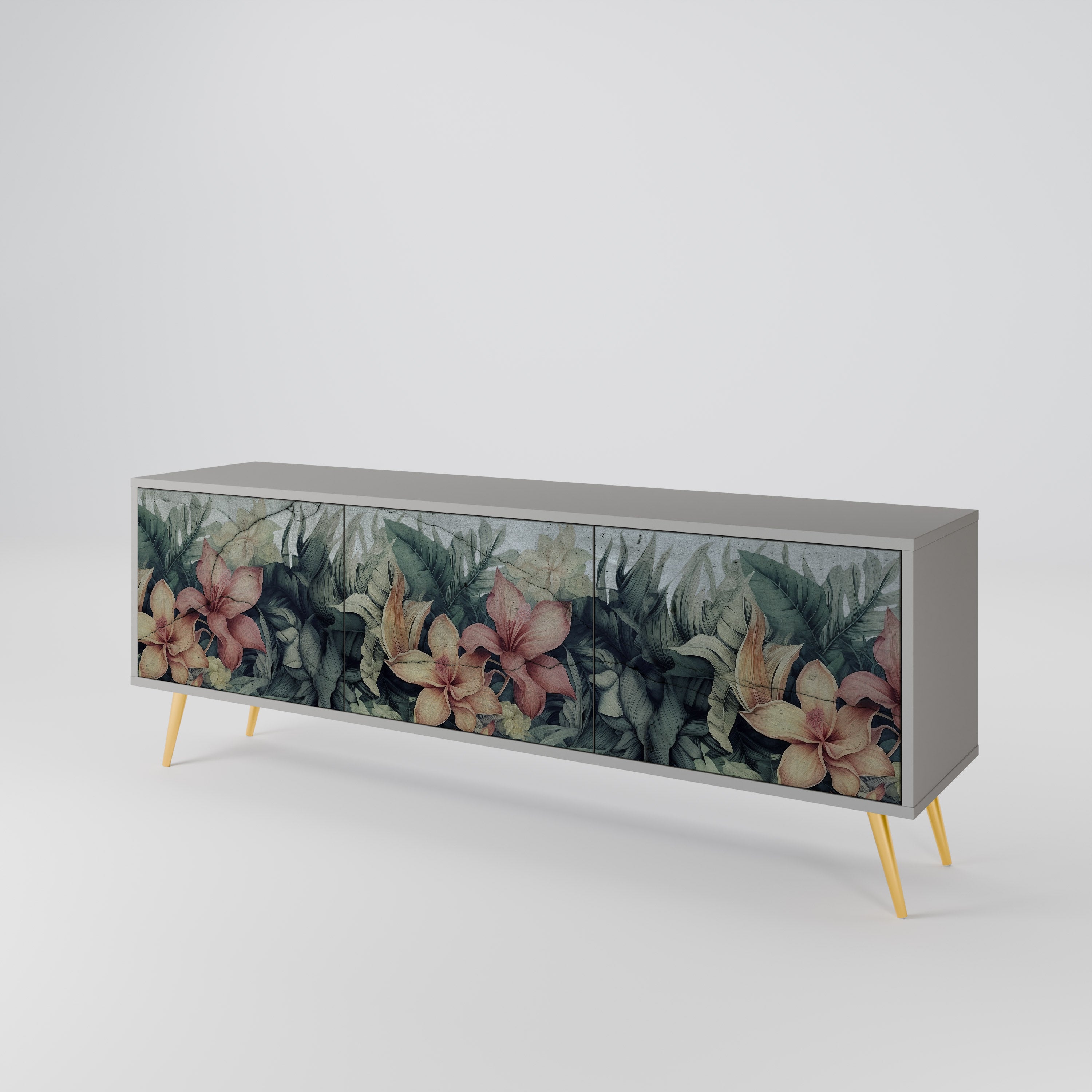 HEAVENLY BLOOM 3-türiges TV-Lowboard