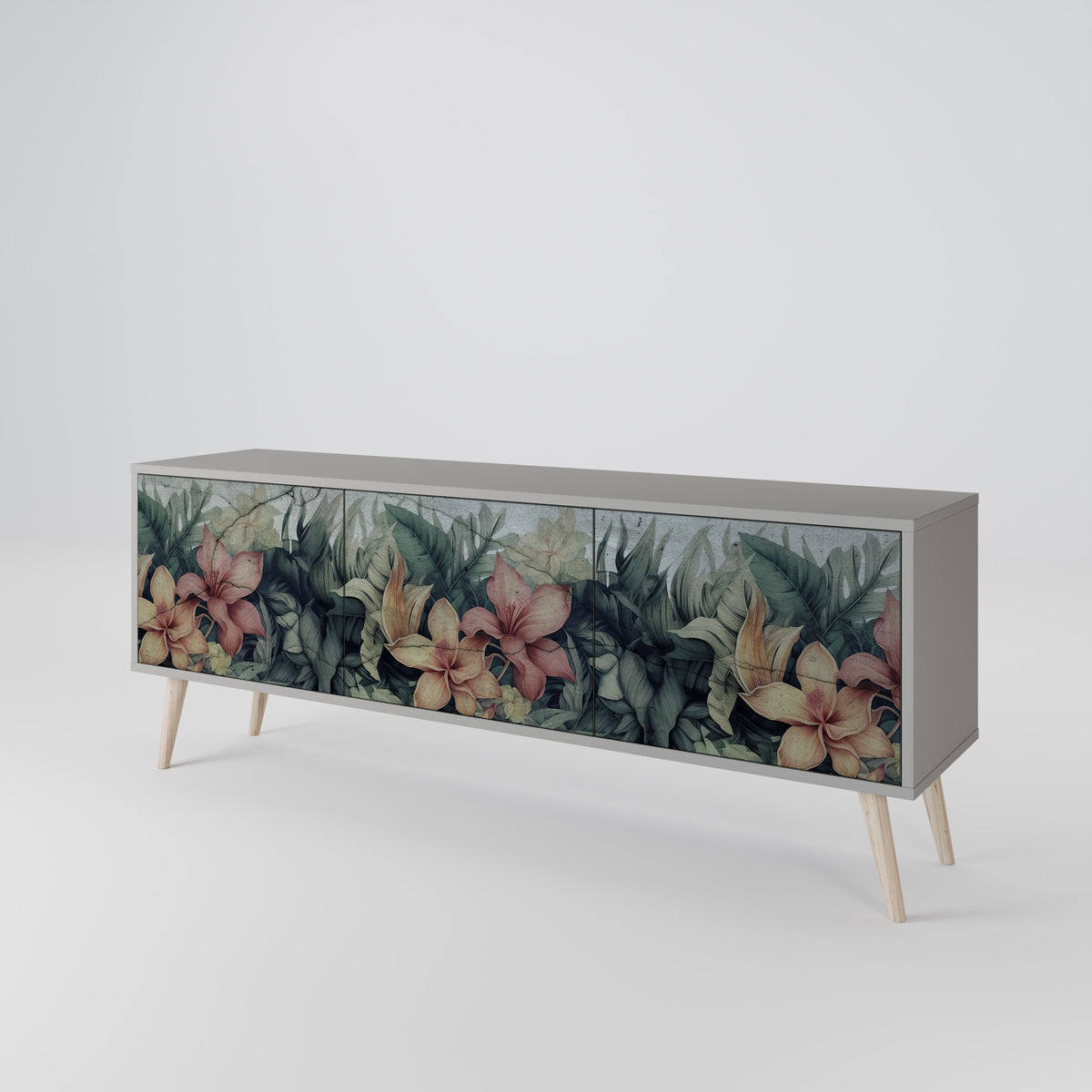 HEAVENLY BLOOM 3-türiges TV-Lowboard