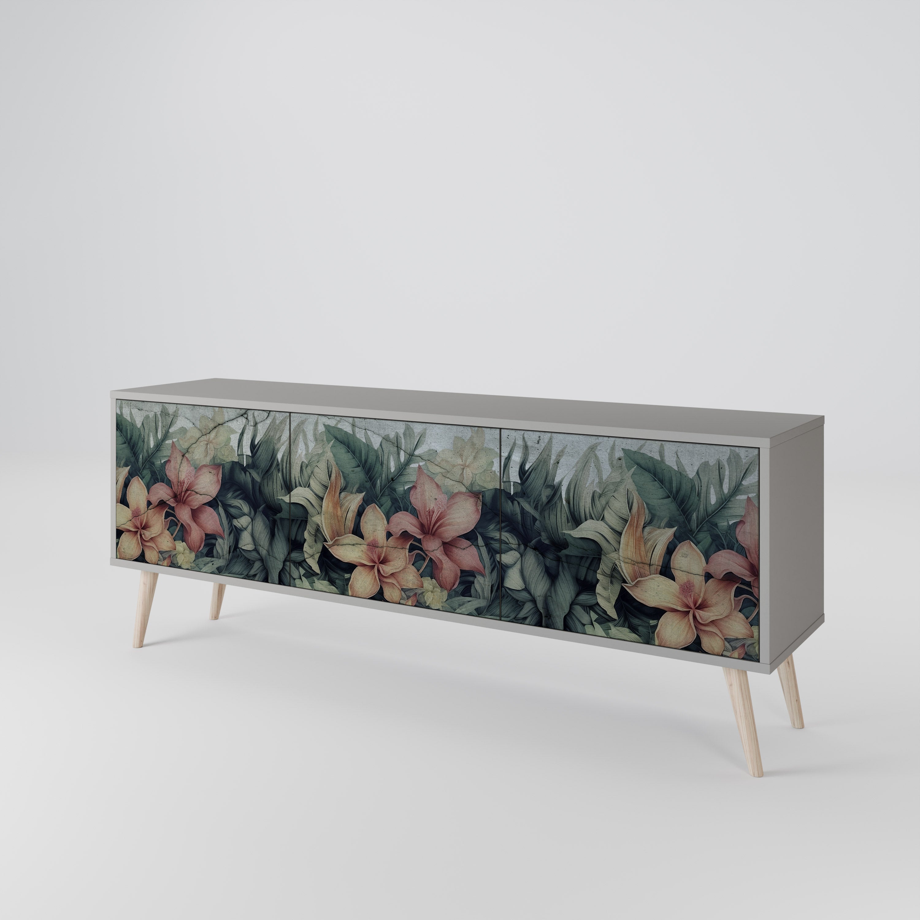 HEAVENLY BLOOM 3-türiges TV-Lowboard
