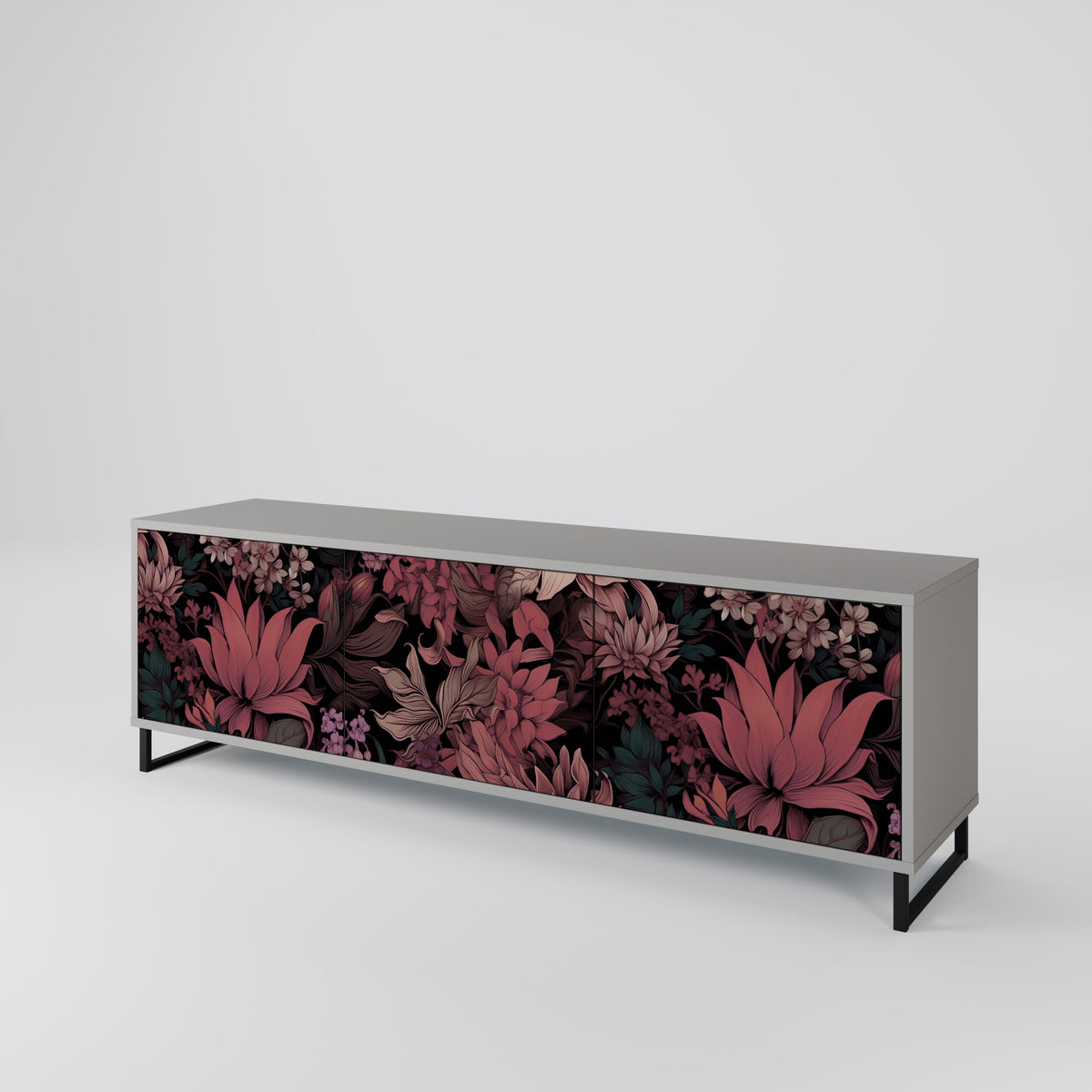 FLORAL WHISPER 3-türiges TV-Lowboard