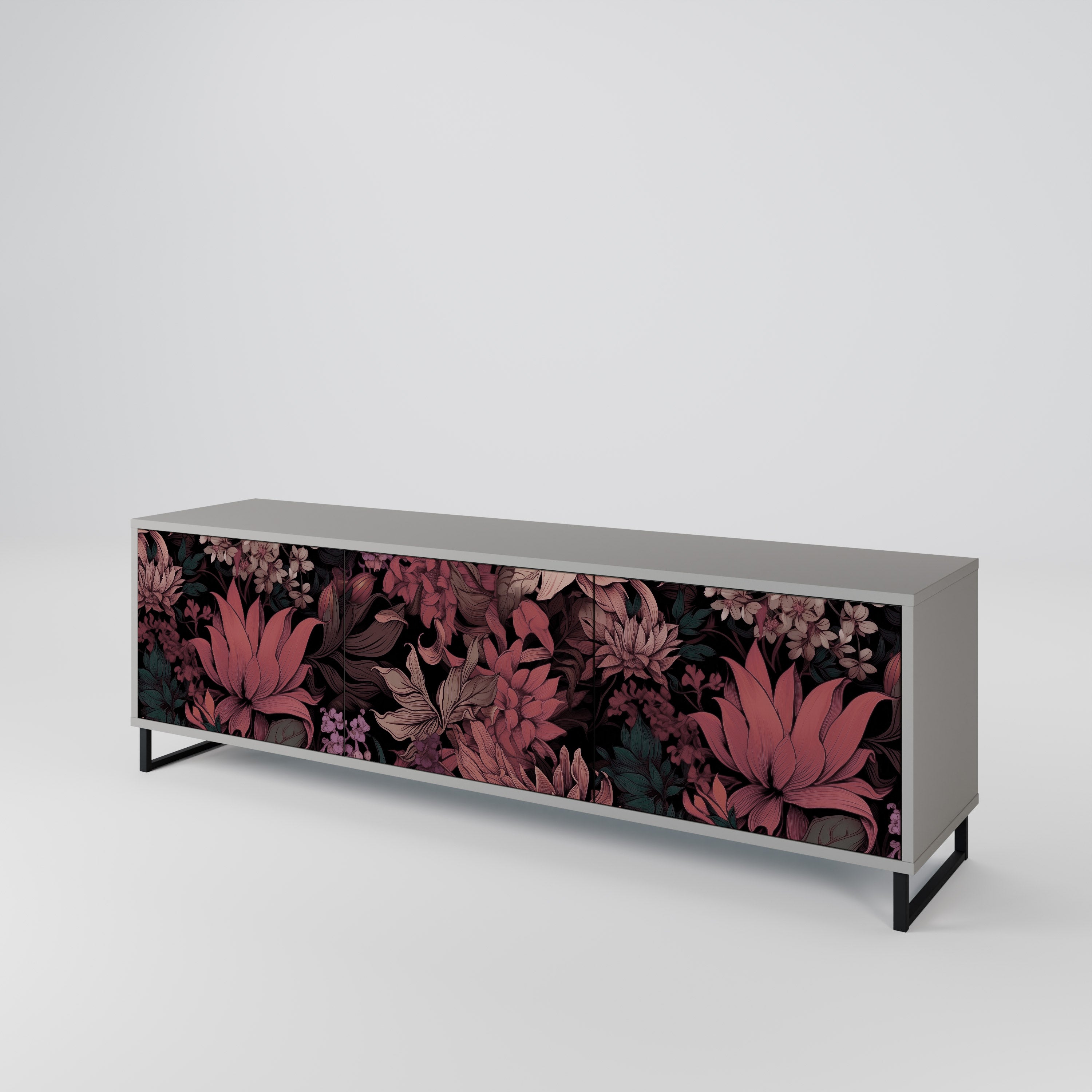 FLORAL WHISPER 3-türiges TV-Lowboard