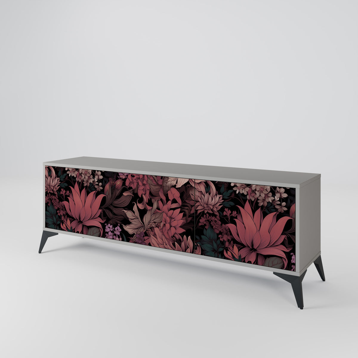 FLORAL WHISPER 3-türiges TV-Lowboard