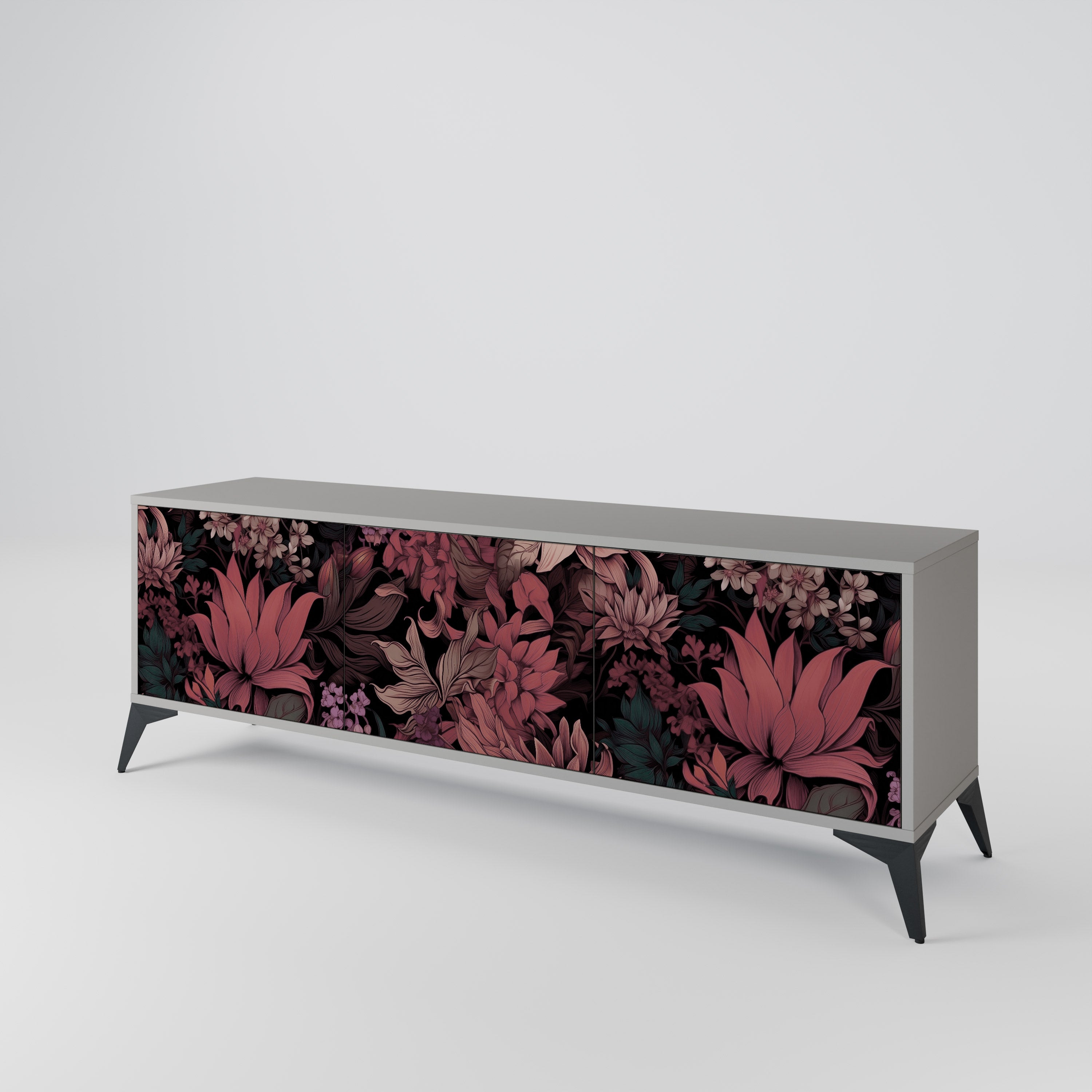 FLORAL WHISPER 3-türiges TV-Lowboard