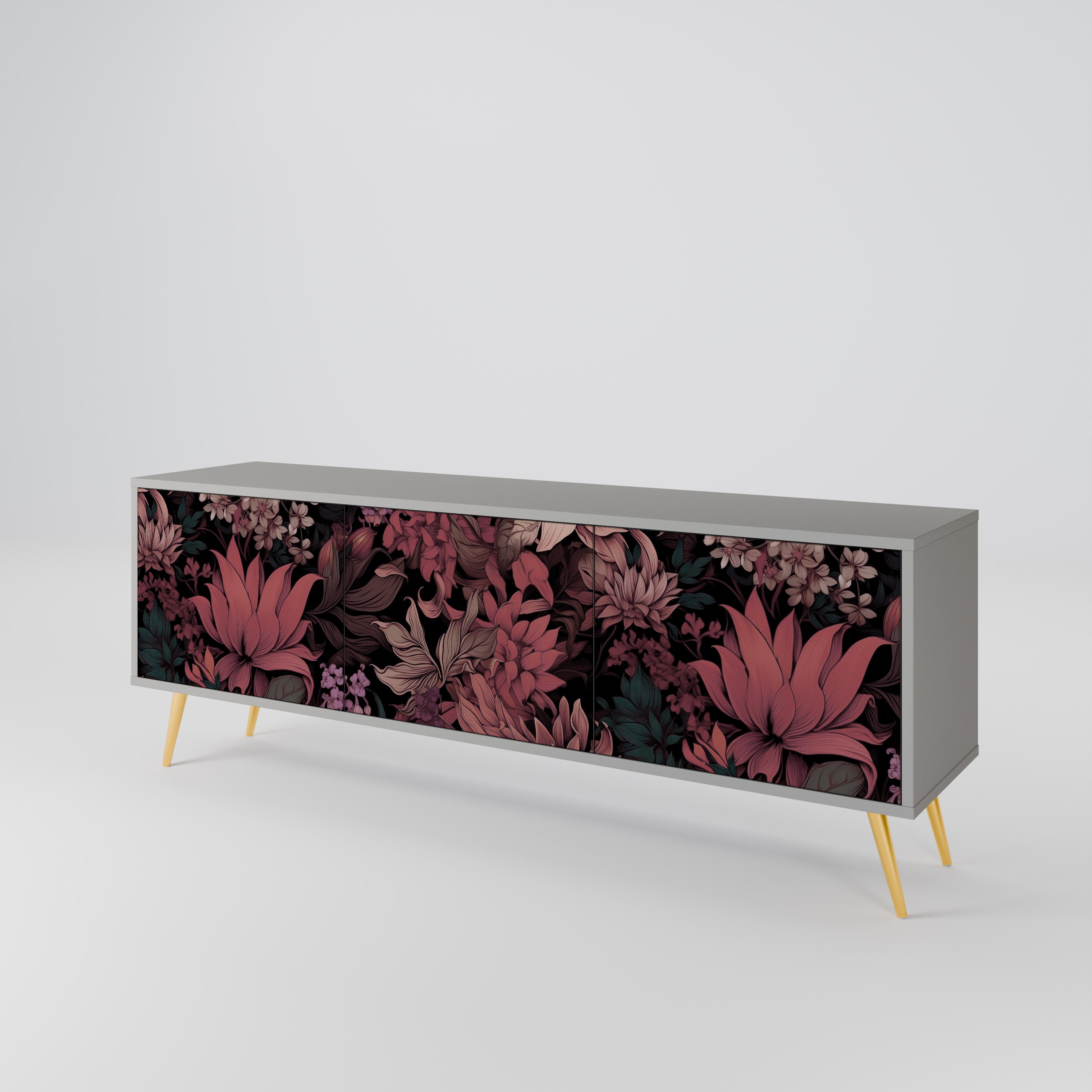 FLORAL WHISPER 3-türiges TV-Lowboard