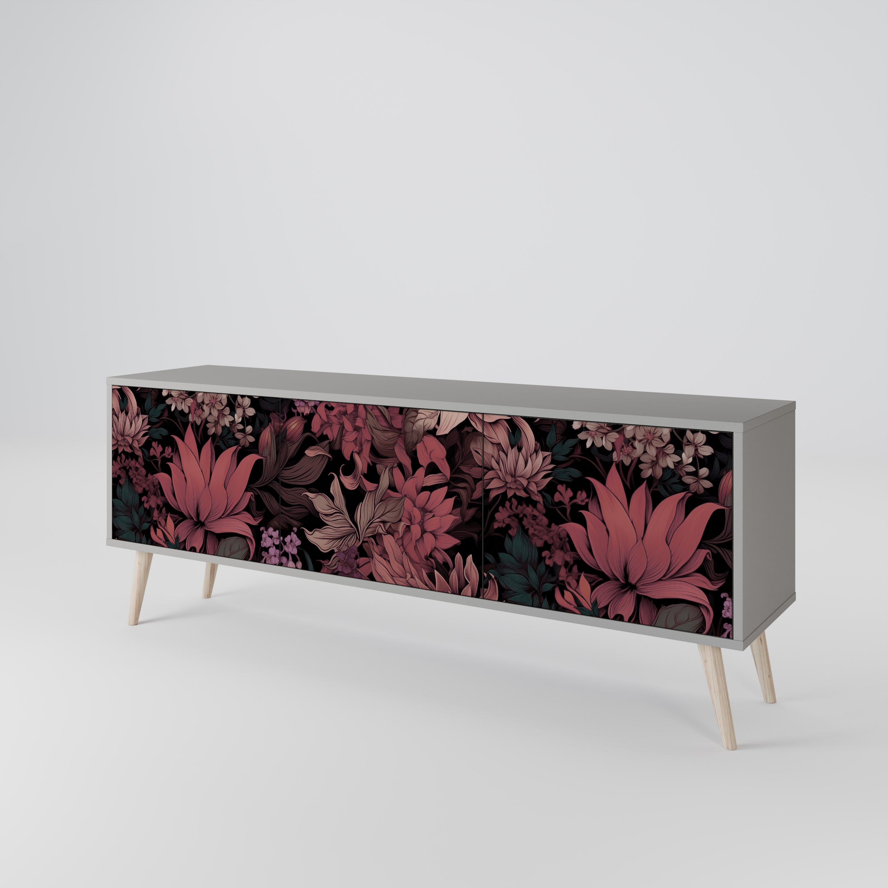 FLORAL WHISPER 3-türiges TV-Lowboard