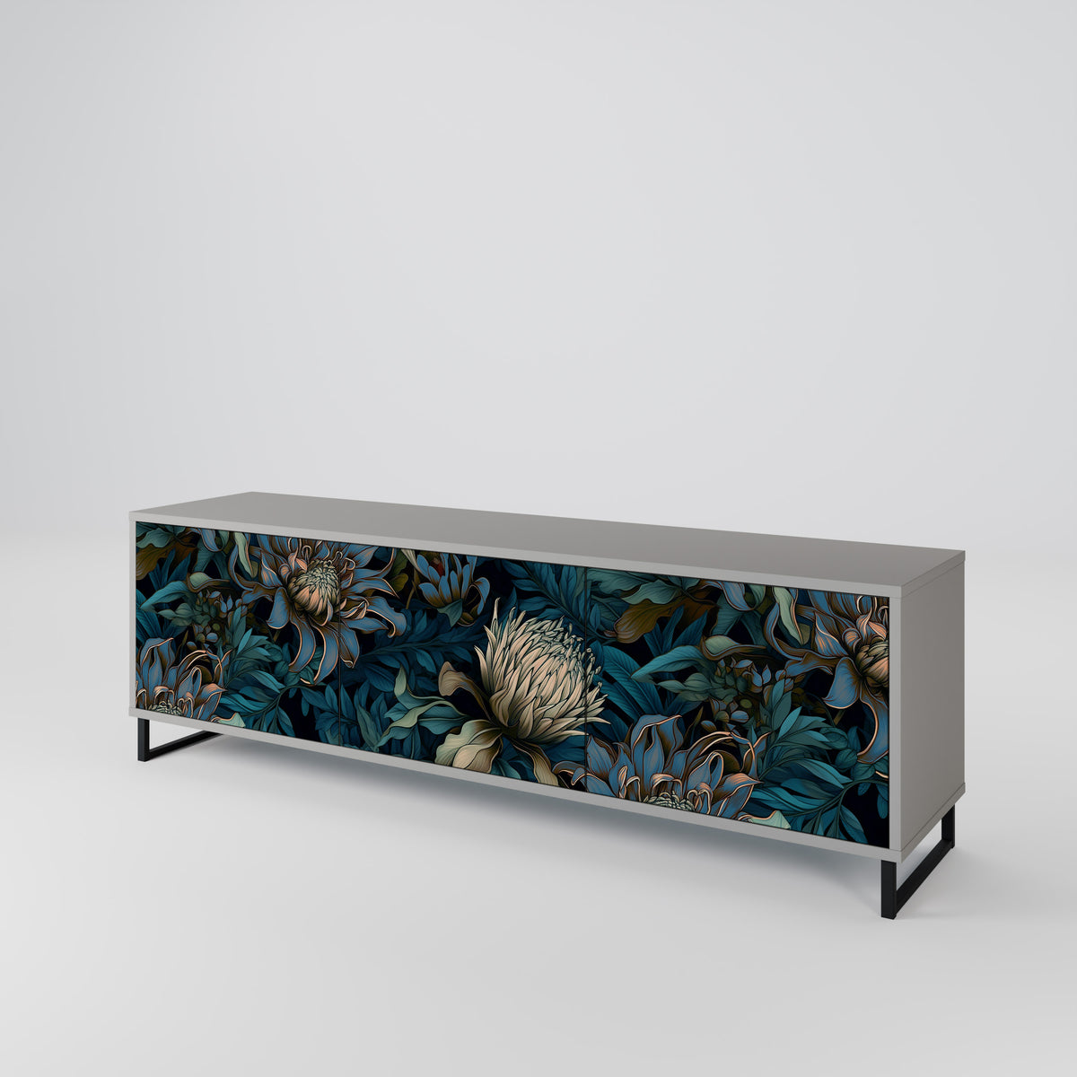 TWILIGHT BLOOM 3-türiges TV-Lowboard