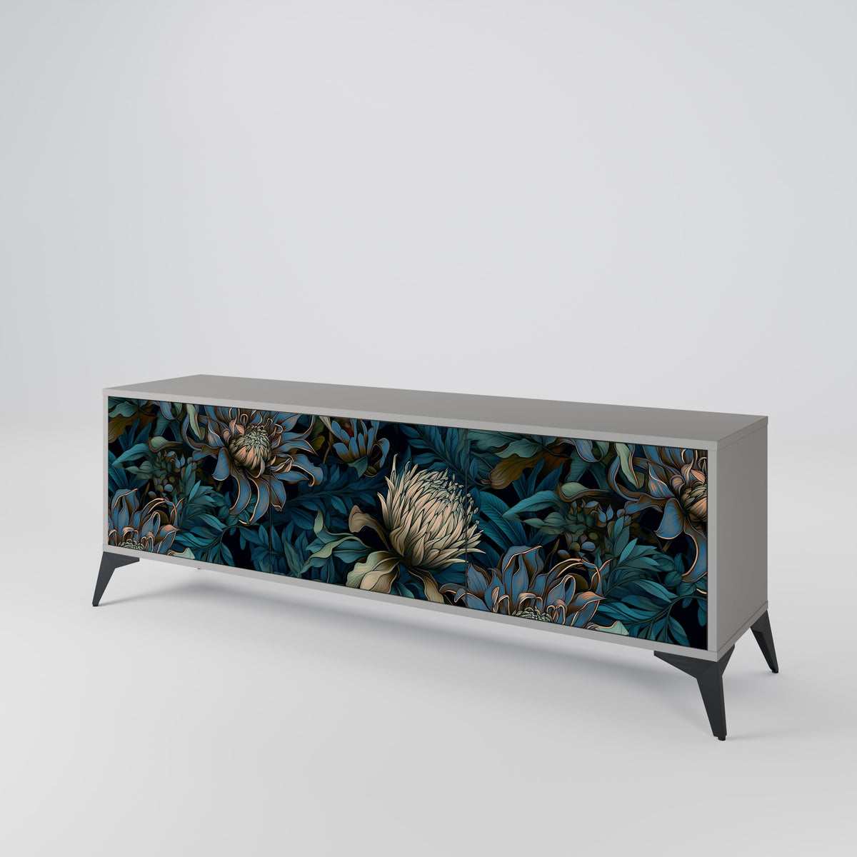 TWILIGHT BLOOM 3-türiges TV-Lowboard
