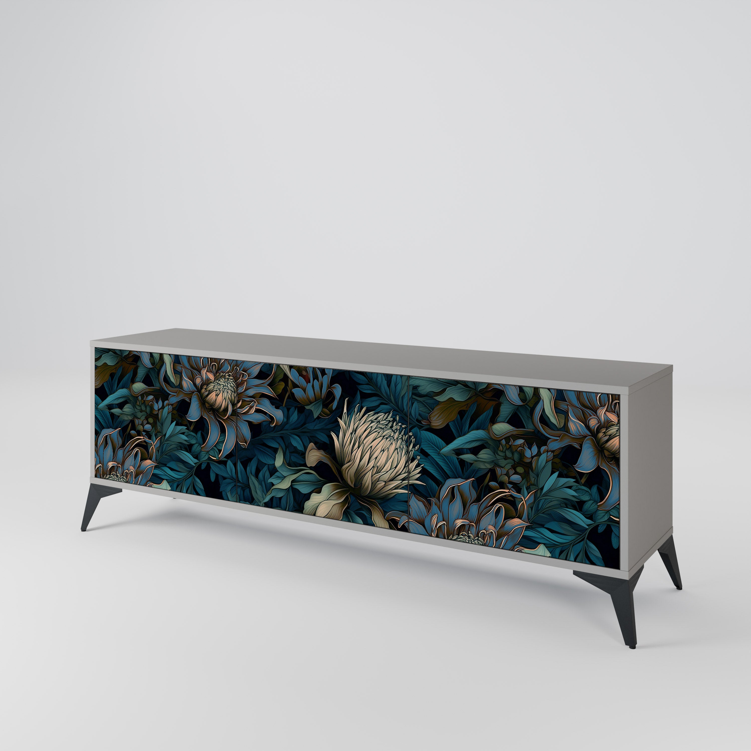 TWILIGHT BLOOM 3-türiges TV-Lowboard