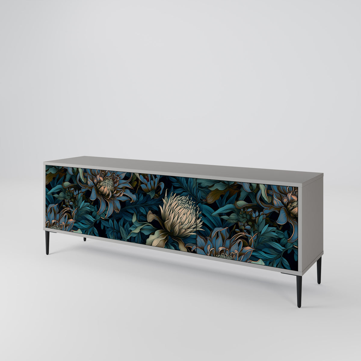 TWILIGHT BLOOM 3-türiges TV-Lowboard