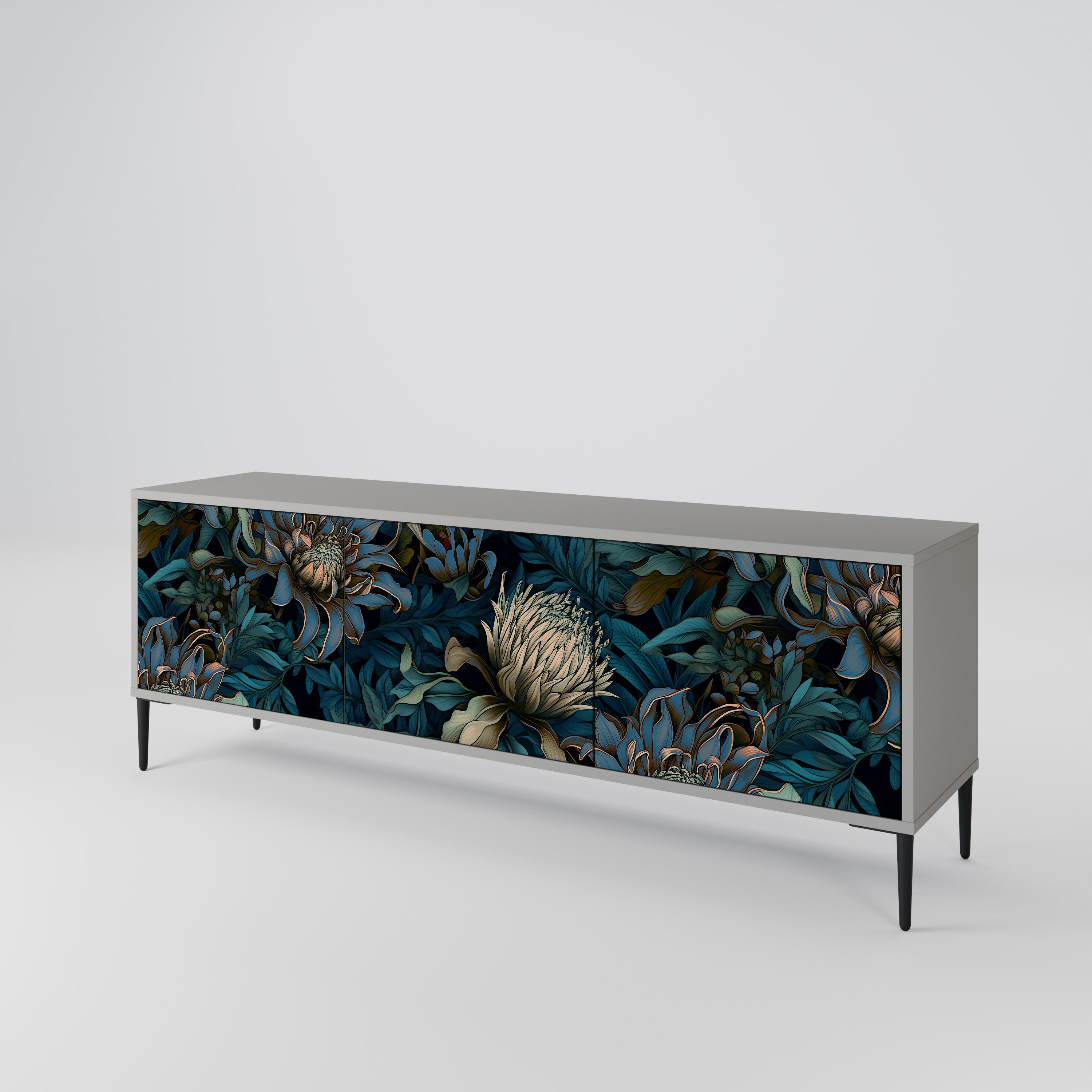 TWILIGHT BLOOM 3-türiges TV-Lowboard