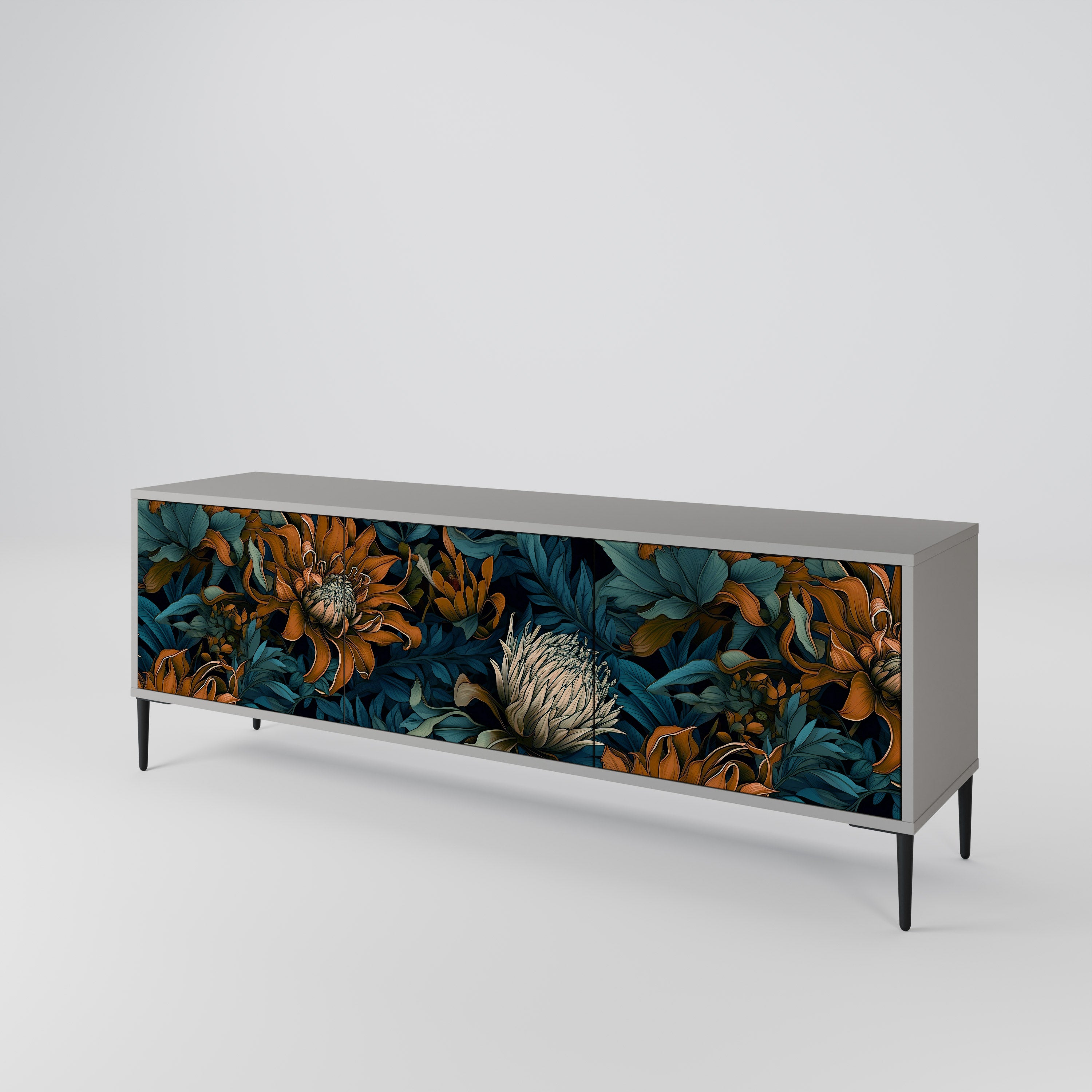 MORNING BLOOM 3-türiges TV-Lowboard