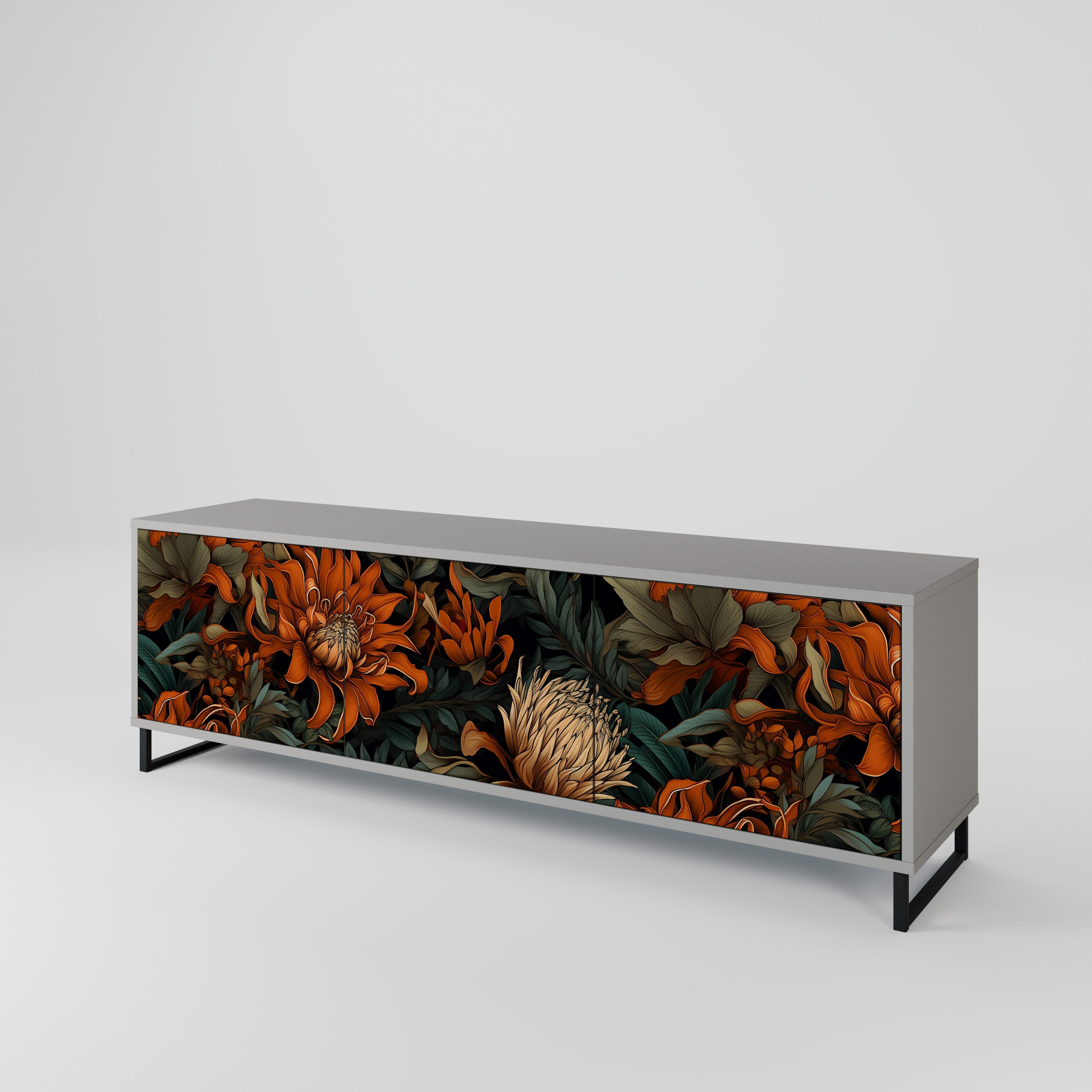 DAWN BLOOM 3-türiges TV-Lowboard