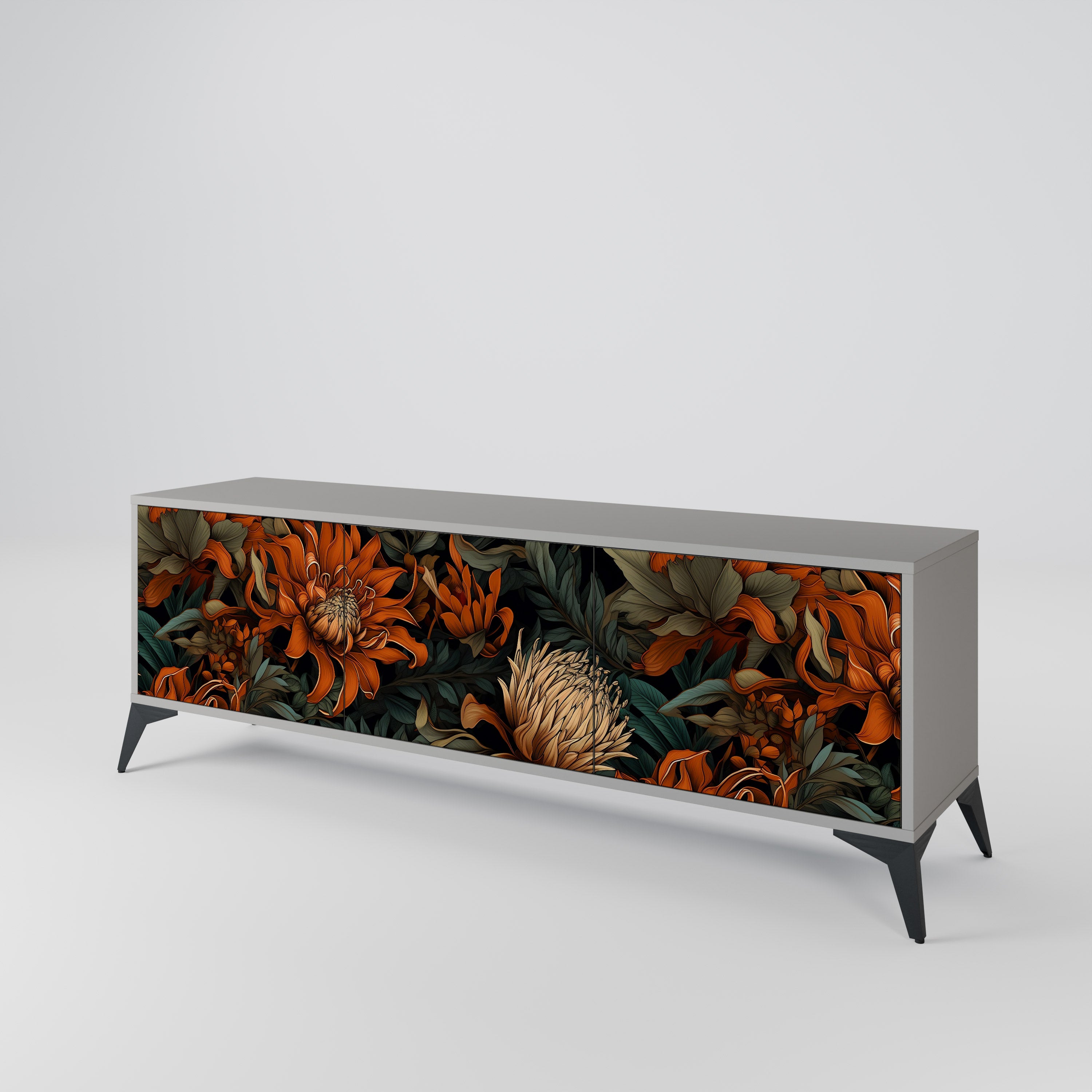 DAWN BLOOM 3-türiges TV-Lowboard