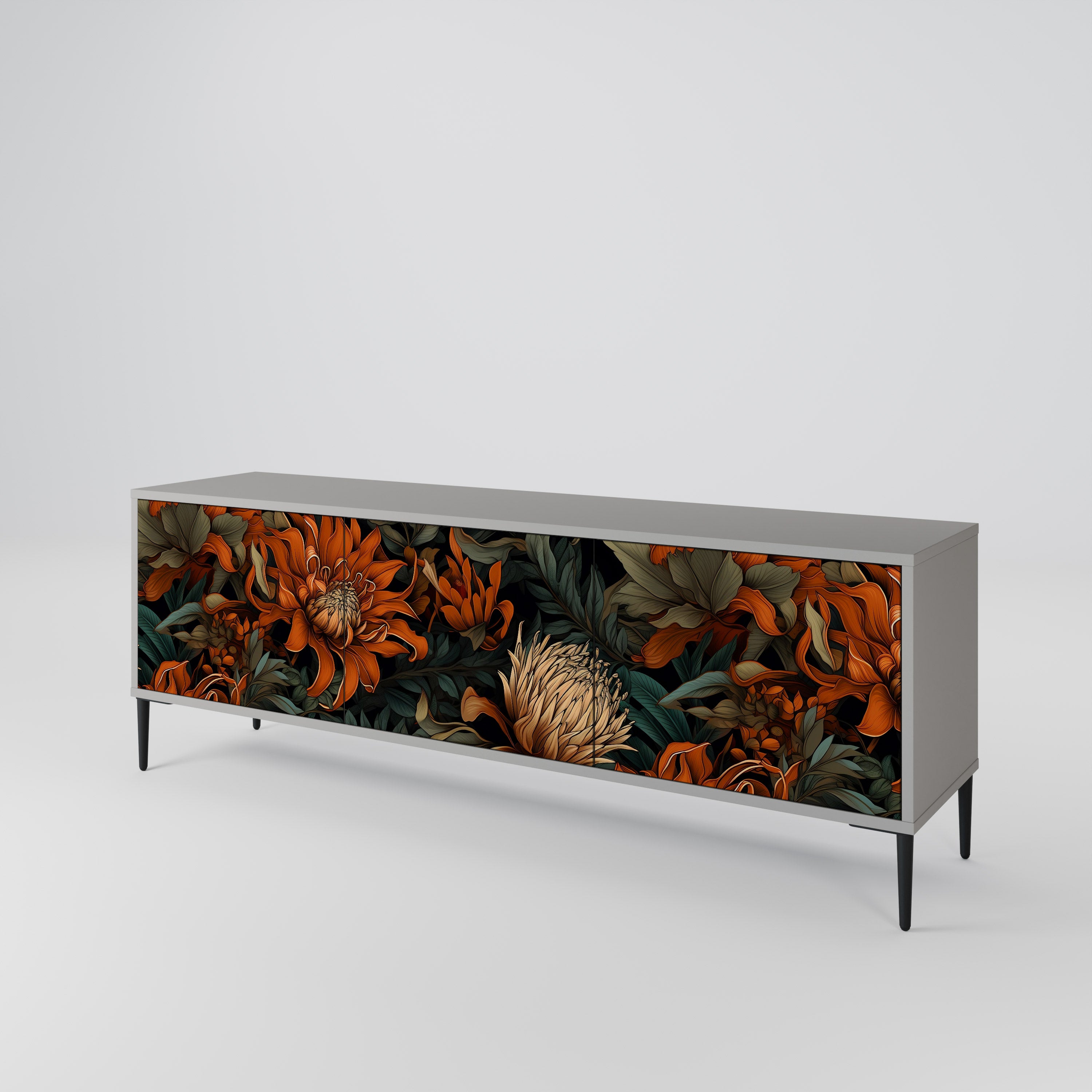 DAWN BLOOM 3-türiges TV-Lowboard