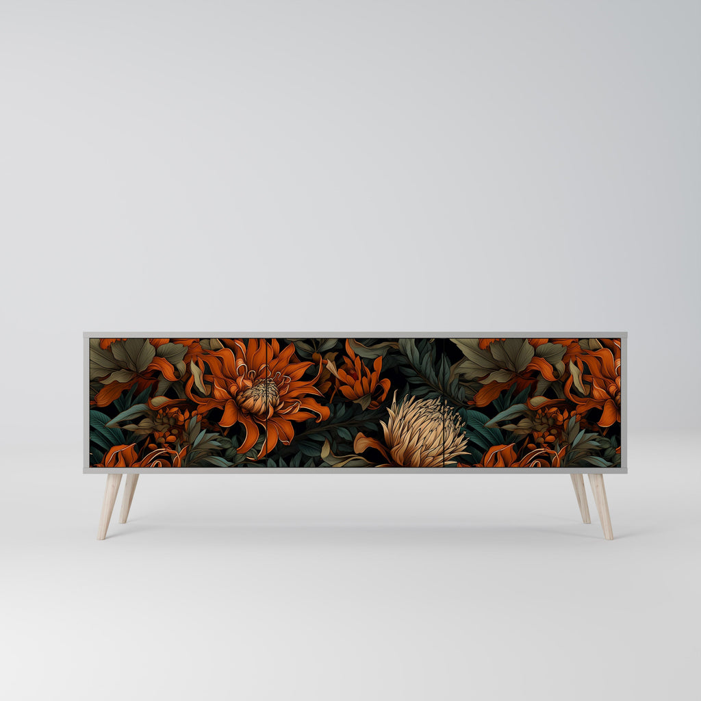 DAWN BLOOM TV-Lowboard mit 3 Türen in Grau