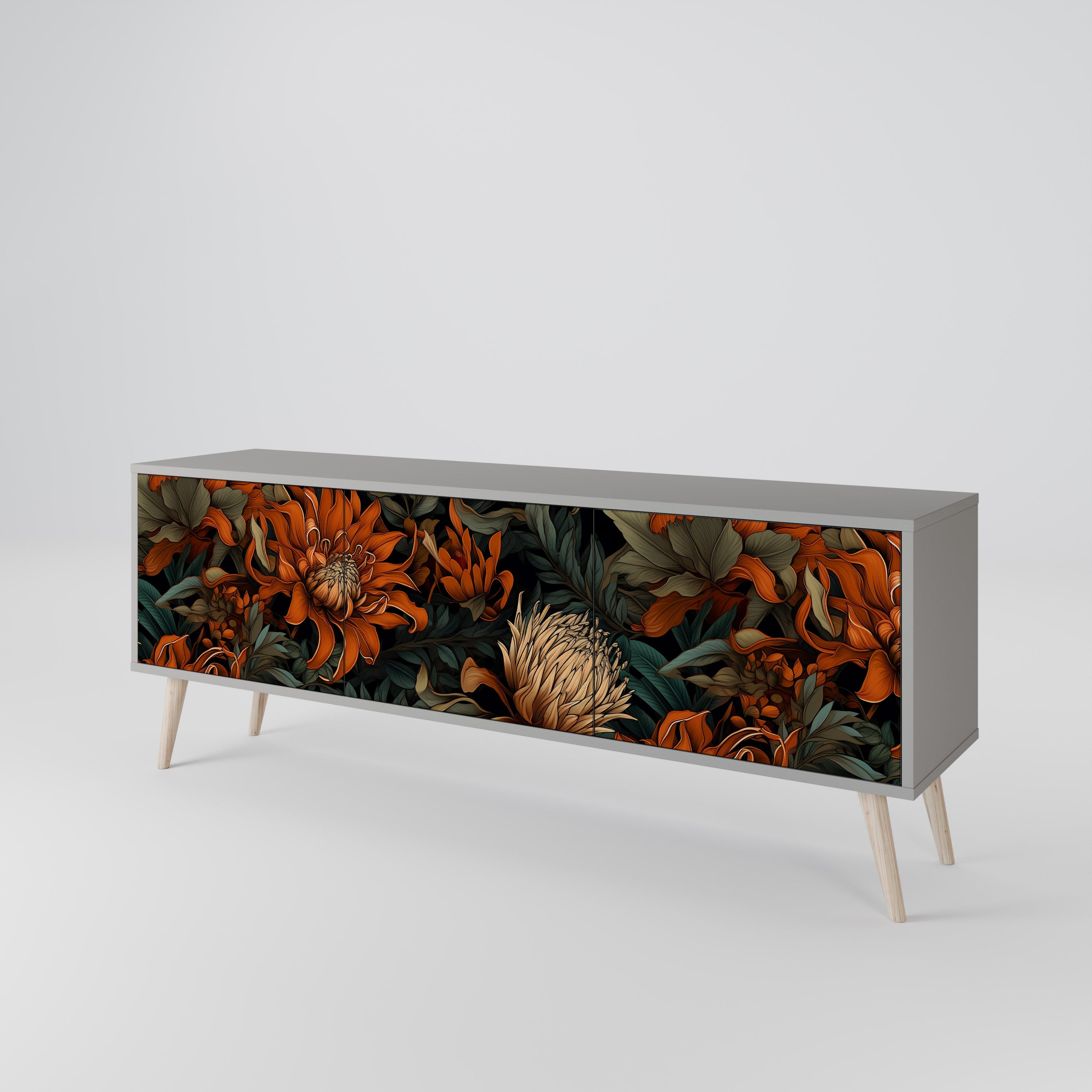 DAWN BLOOM 3-türiges TV-Lowboard