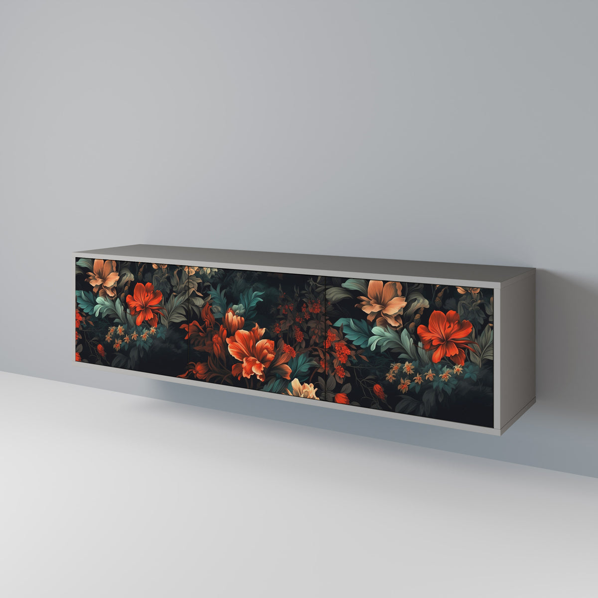 IMAGINARY BLOSSOM 3-türiges TV-Lowboard
