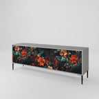 IMAGINARY BLOSSOM TV-Lowboard mit 3 Türen in Grau