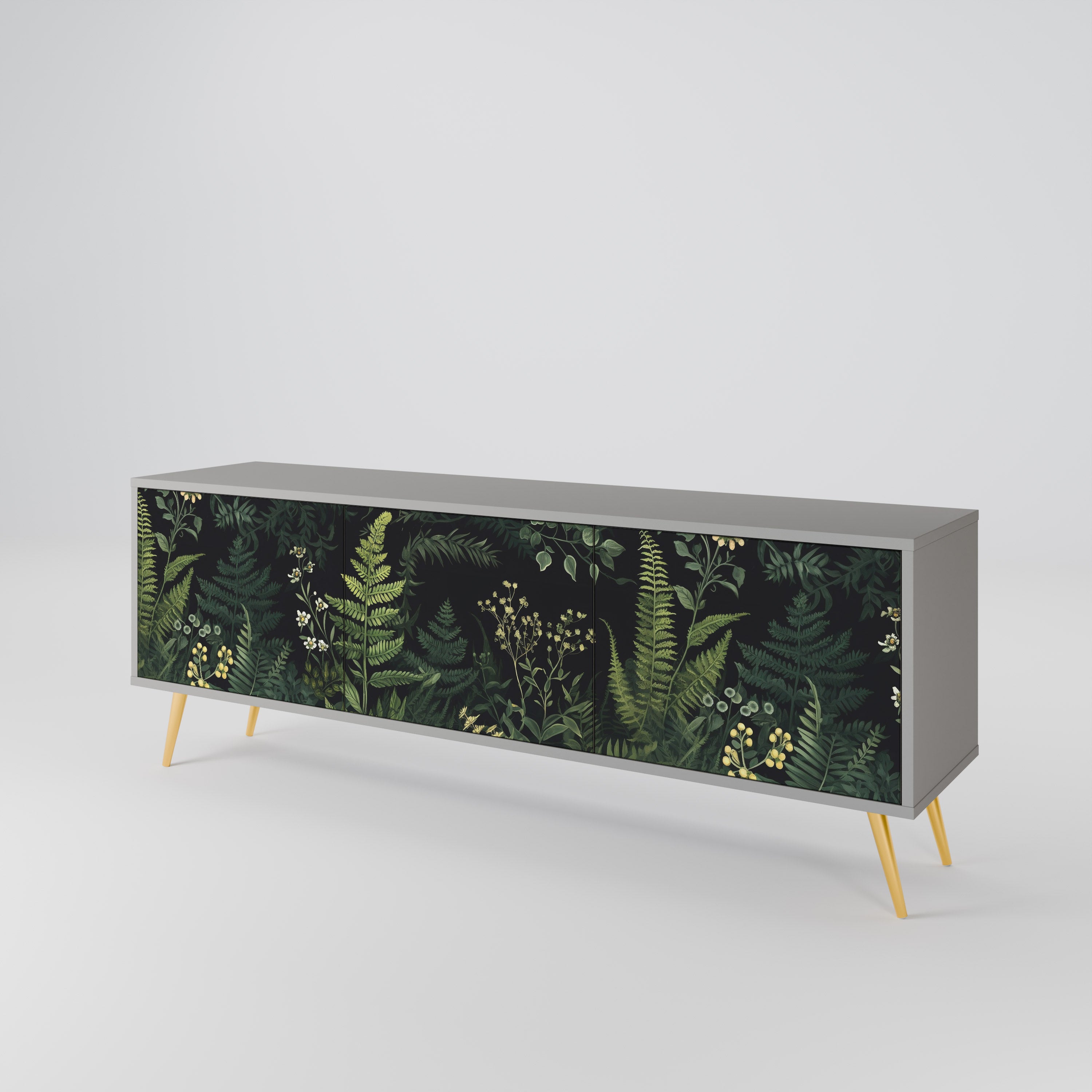 FERN FLOWERS 3-Door TV Cabinet