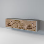 PETAL DISTINGUISH TV-Lowboard mit 3 Türen in Grau