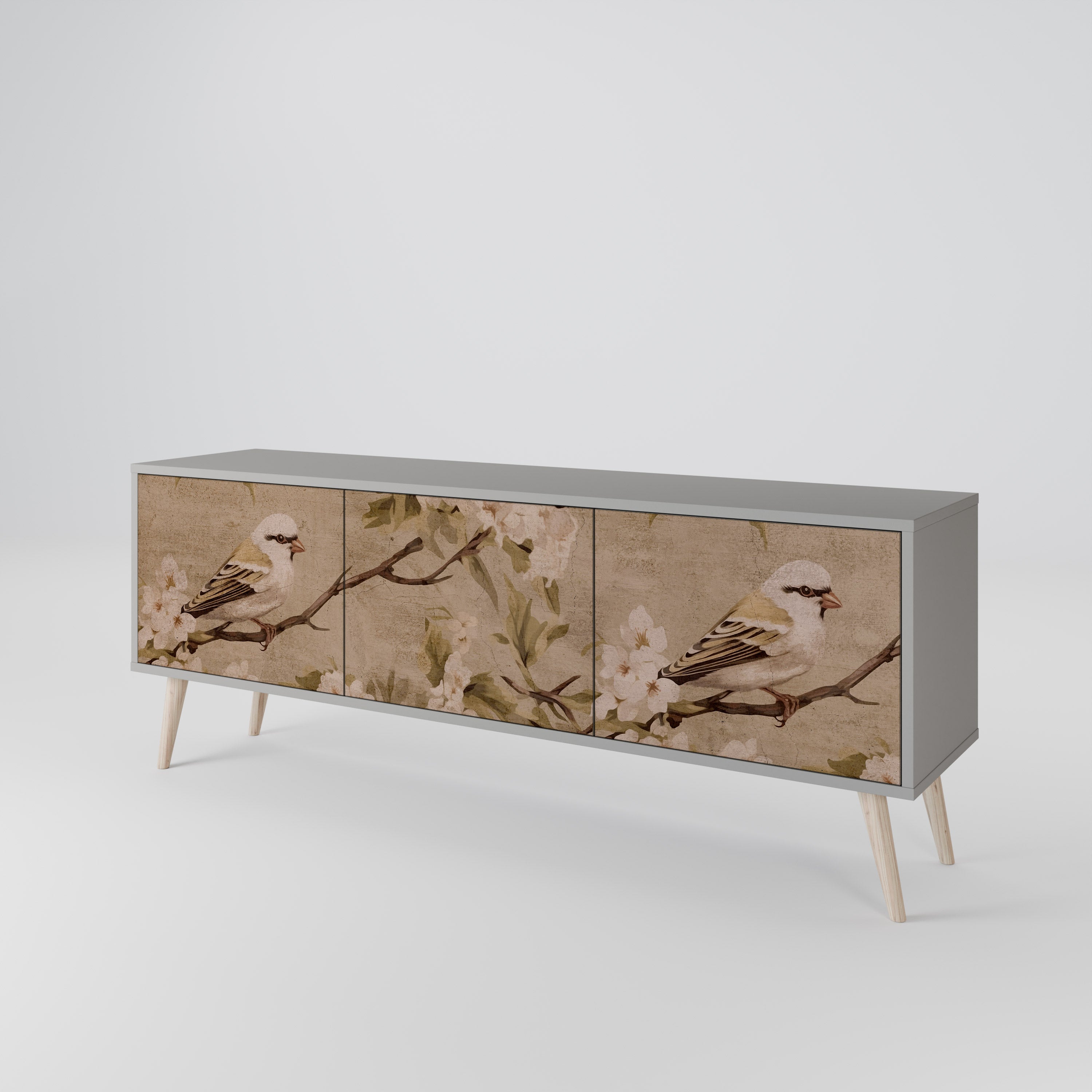 PETAL DISTINGUISH 3-Door TV Cabinet