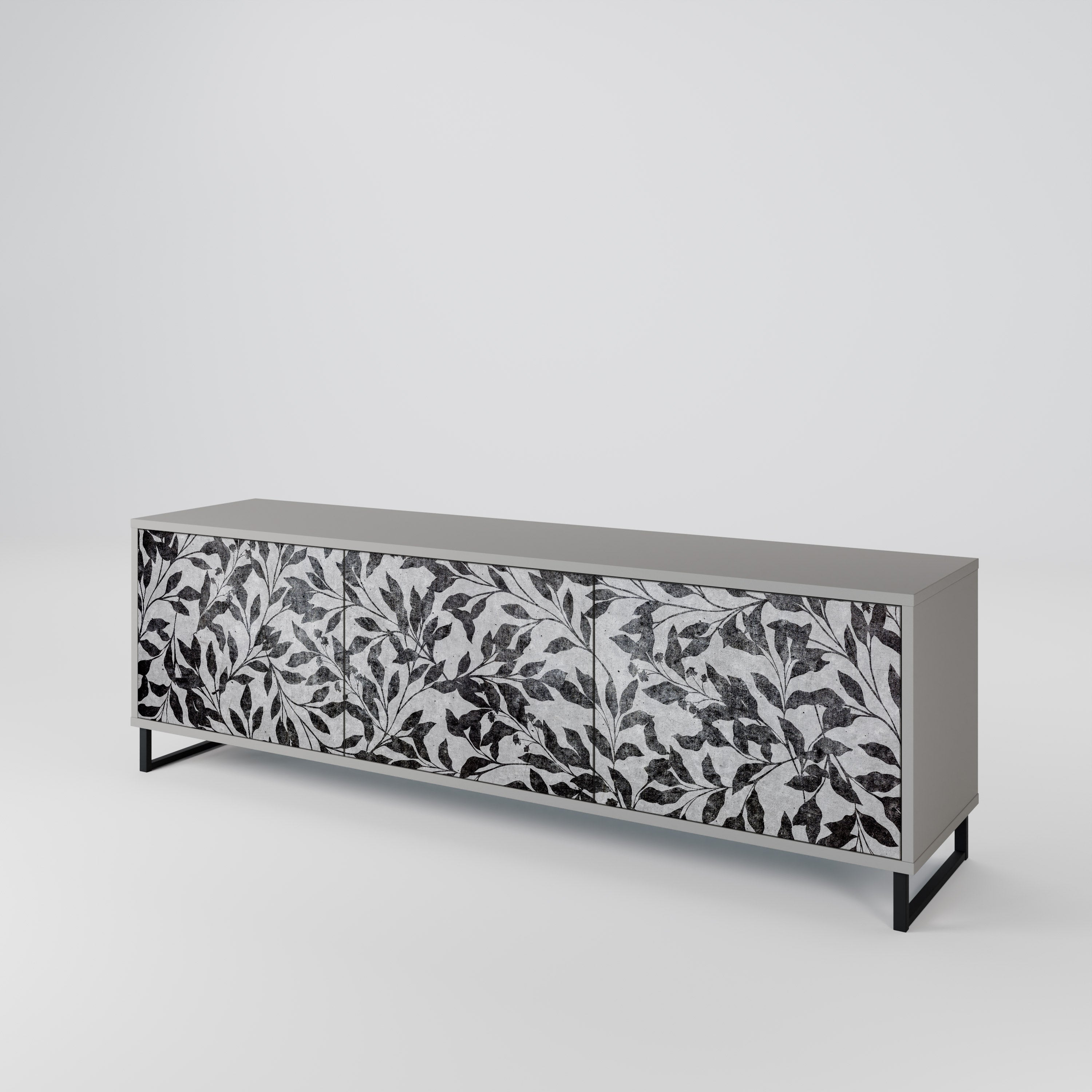 CHARCOAL SPROUT 3-Door TV Cabinet