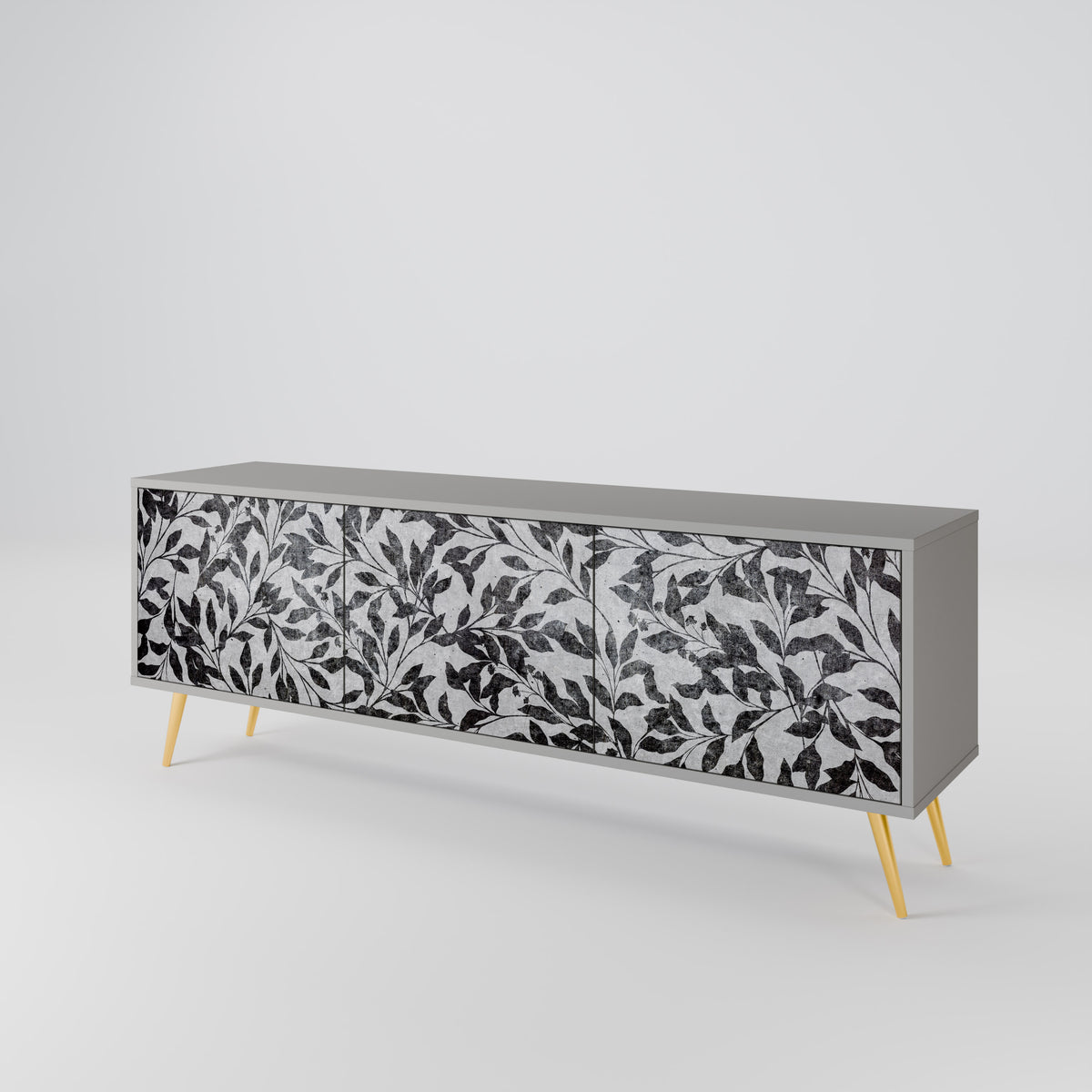 CHARCOAL SPROUT 3-türiges TV-Lowboard