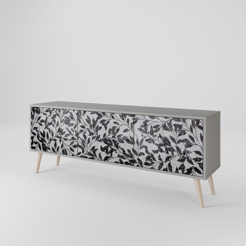 CHARCOAL SPROUT TV-Lowboard mit 3 Türen in Grau